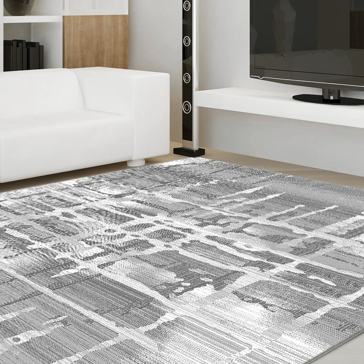 Large View Dylan Grey Contemporary Rug