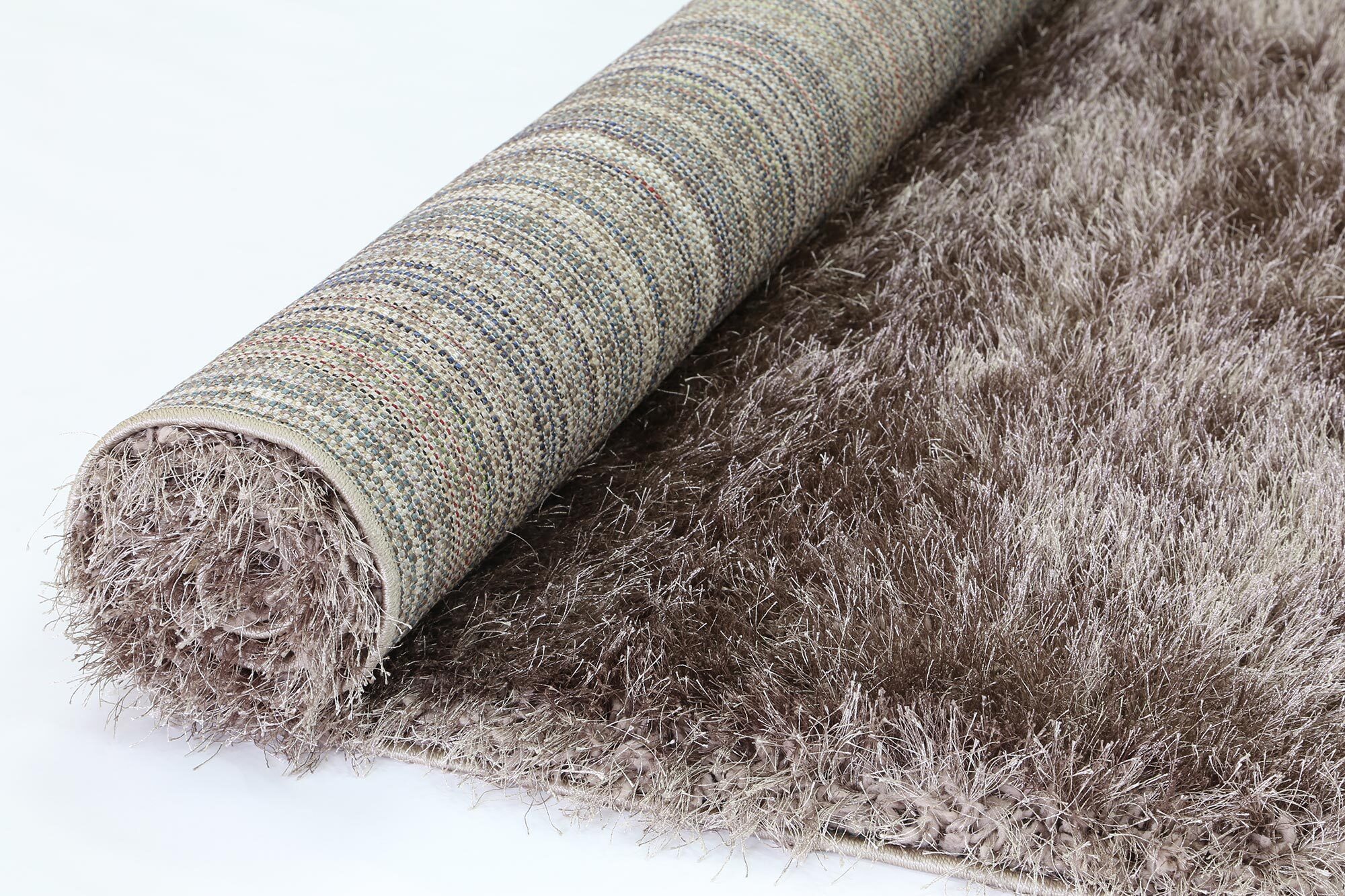 Elisa Silky Soft Brown Shaggy Rug