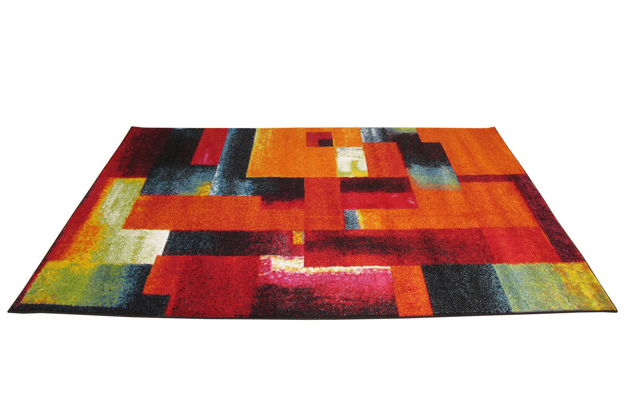 Large View Ellen Modern Brush Stroke Rug