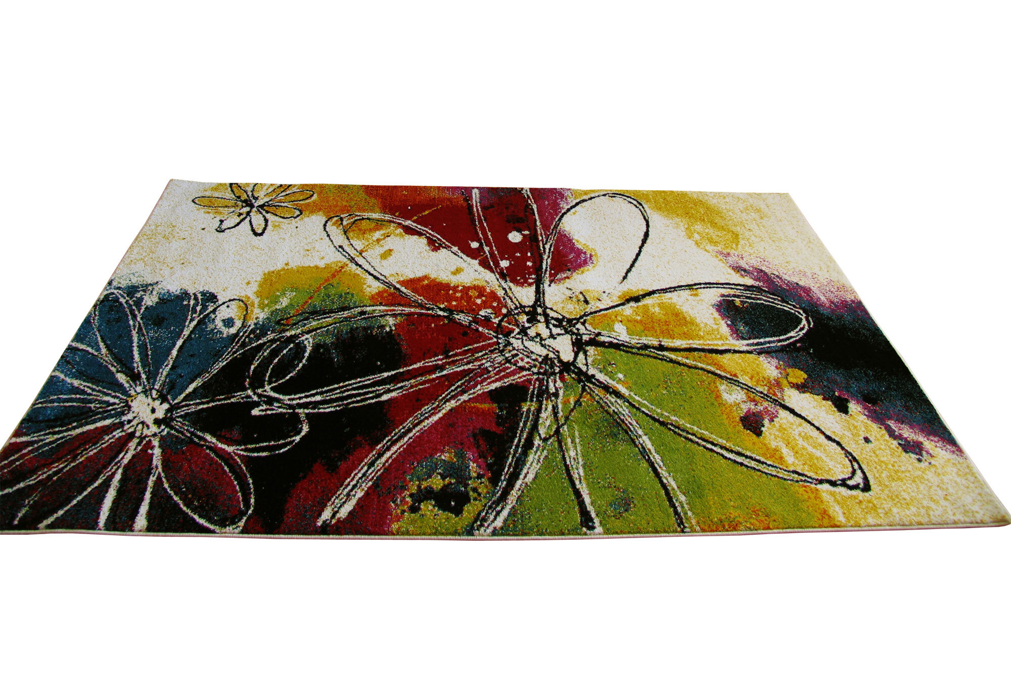 Ellen Modern Floral Abstract Rug