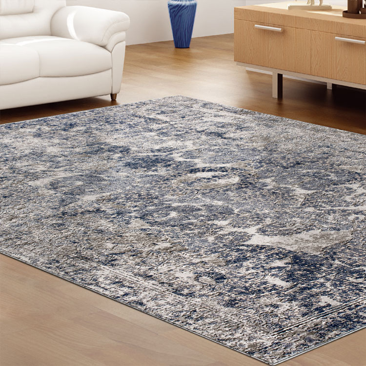 Eris Navy Multi Textured Rug