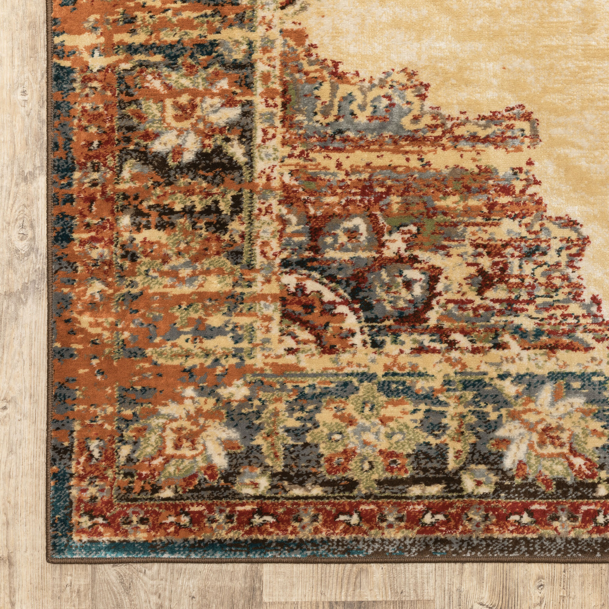 Large View Fred Traditional Medallion Rug