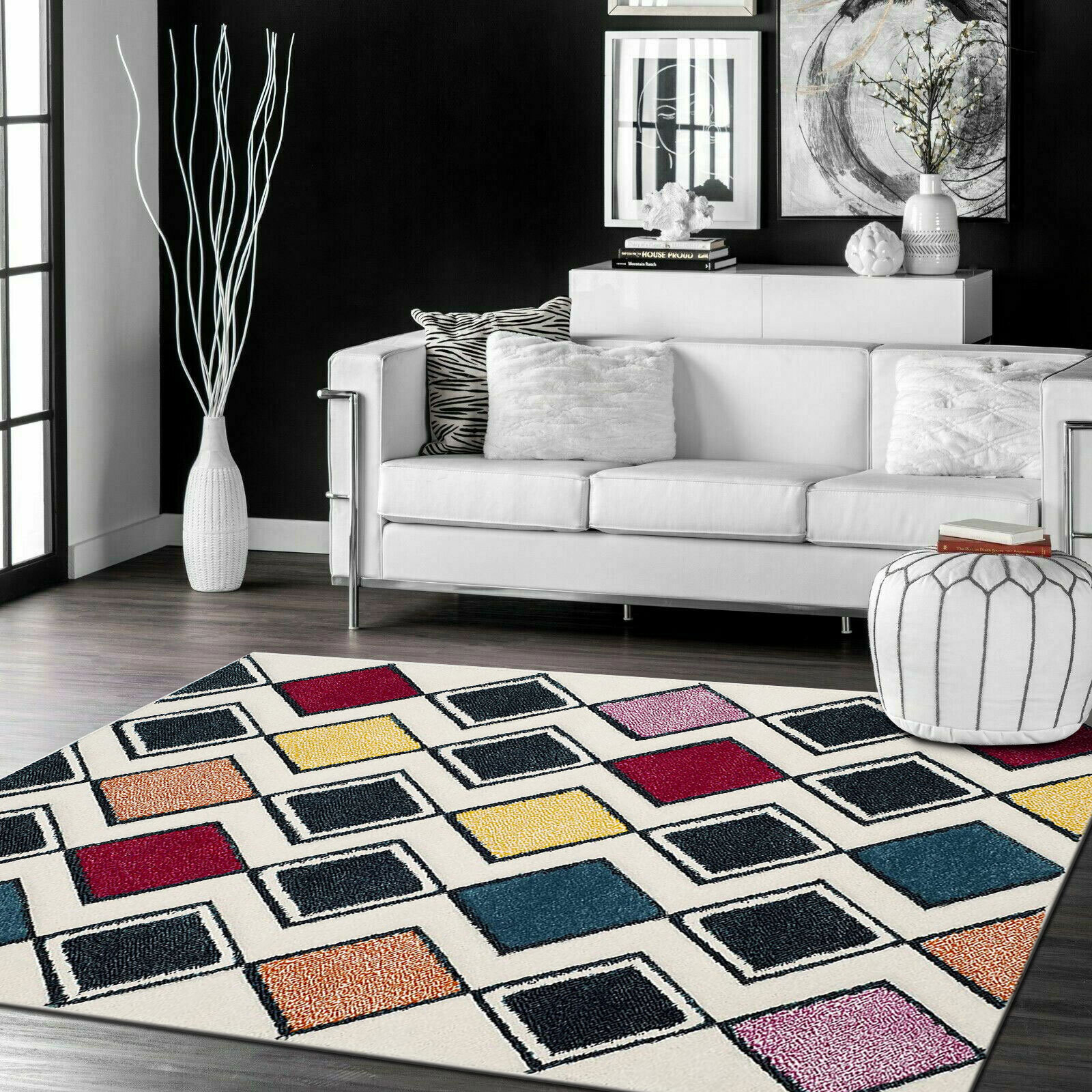 Large View Freya Modern Harlequin Rug