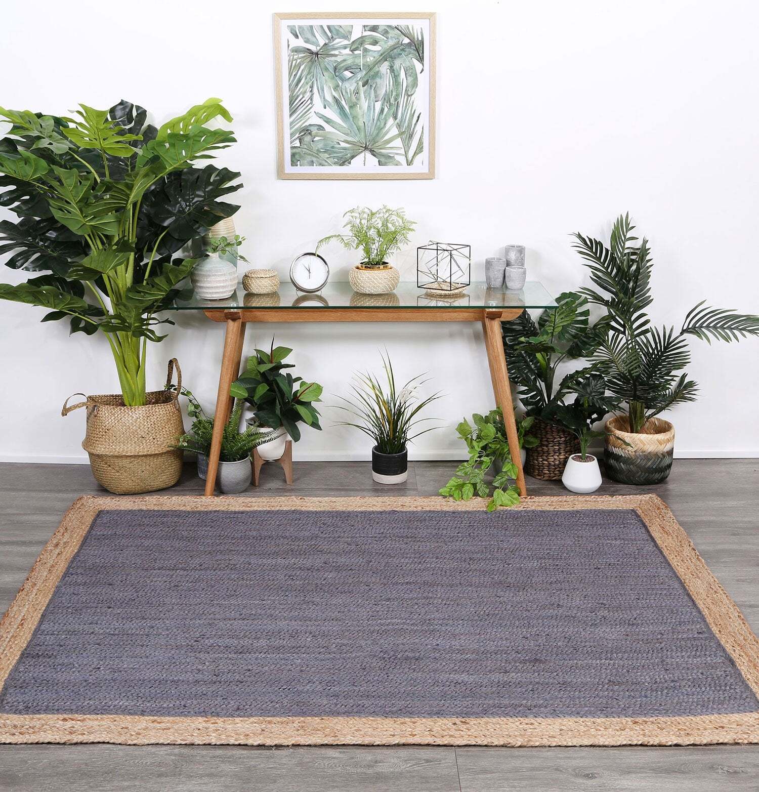 Harrold Woven Blue Jute Rug