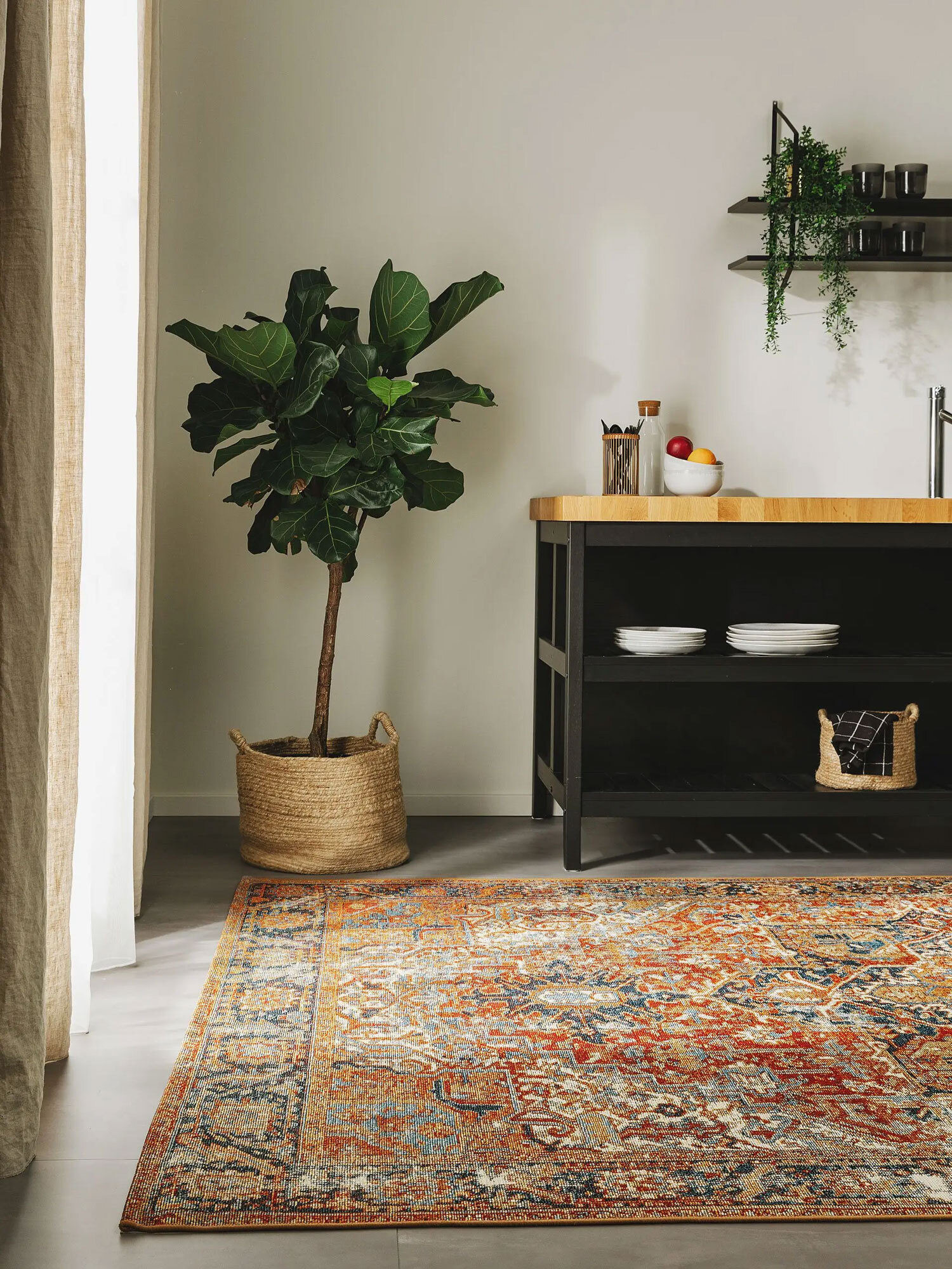 Large View Heriz Traditional Medallion Rug