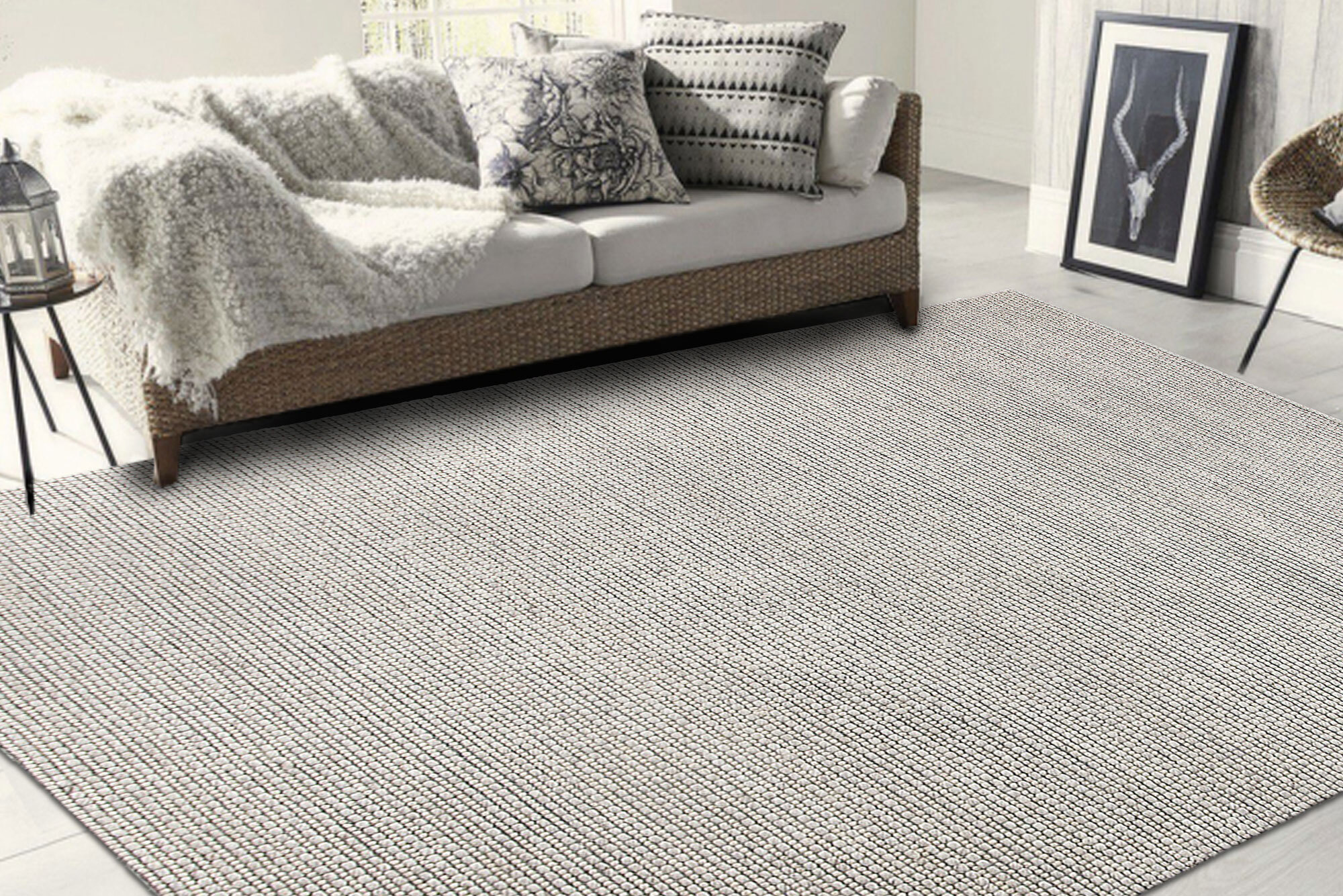 Harper Flatweave Plain Wool Rug