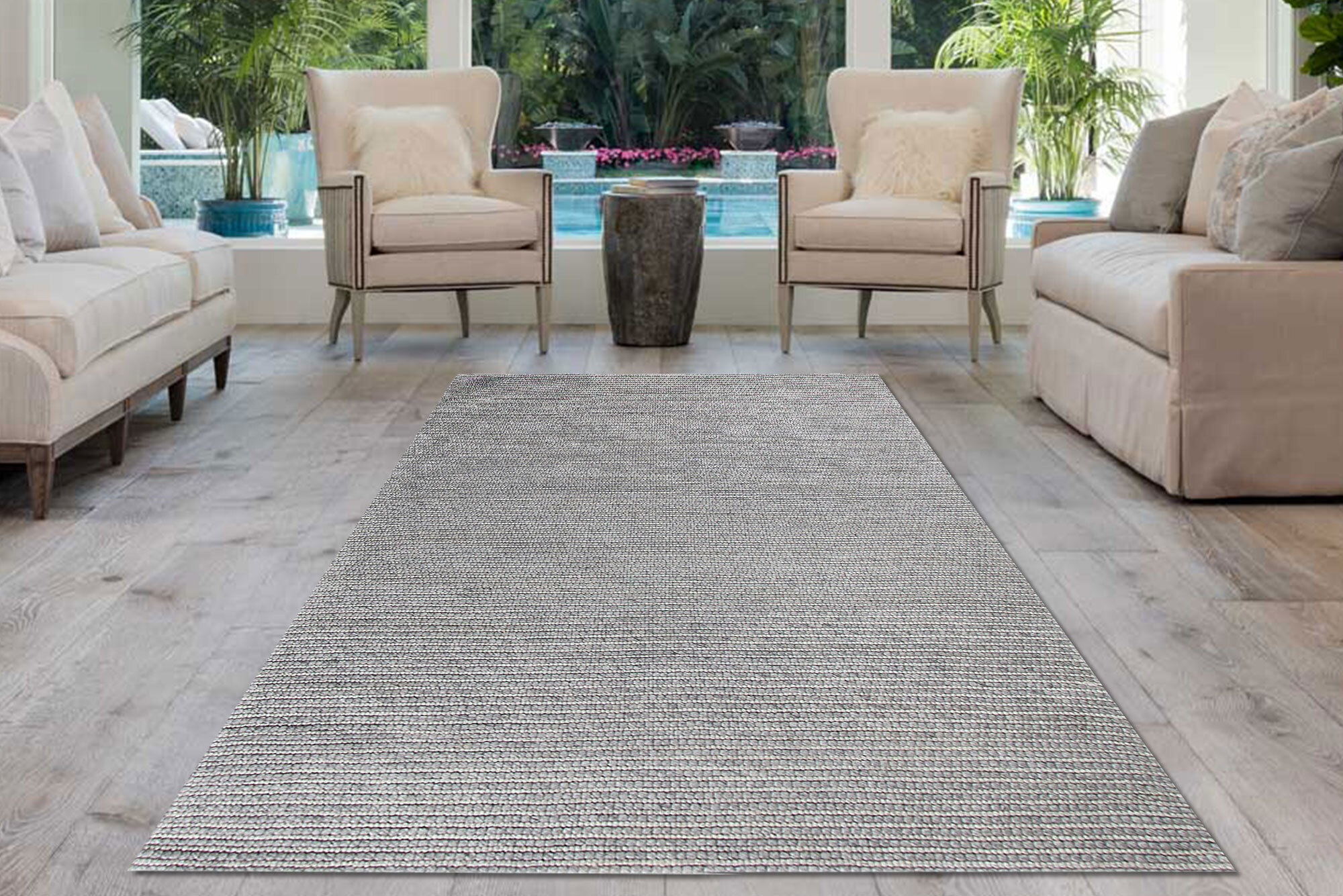 Large View Harper Plain Flatweave Wool Rug