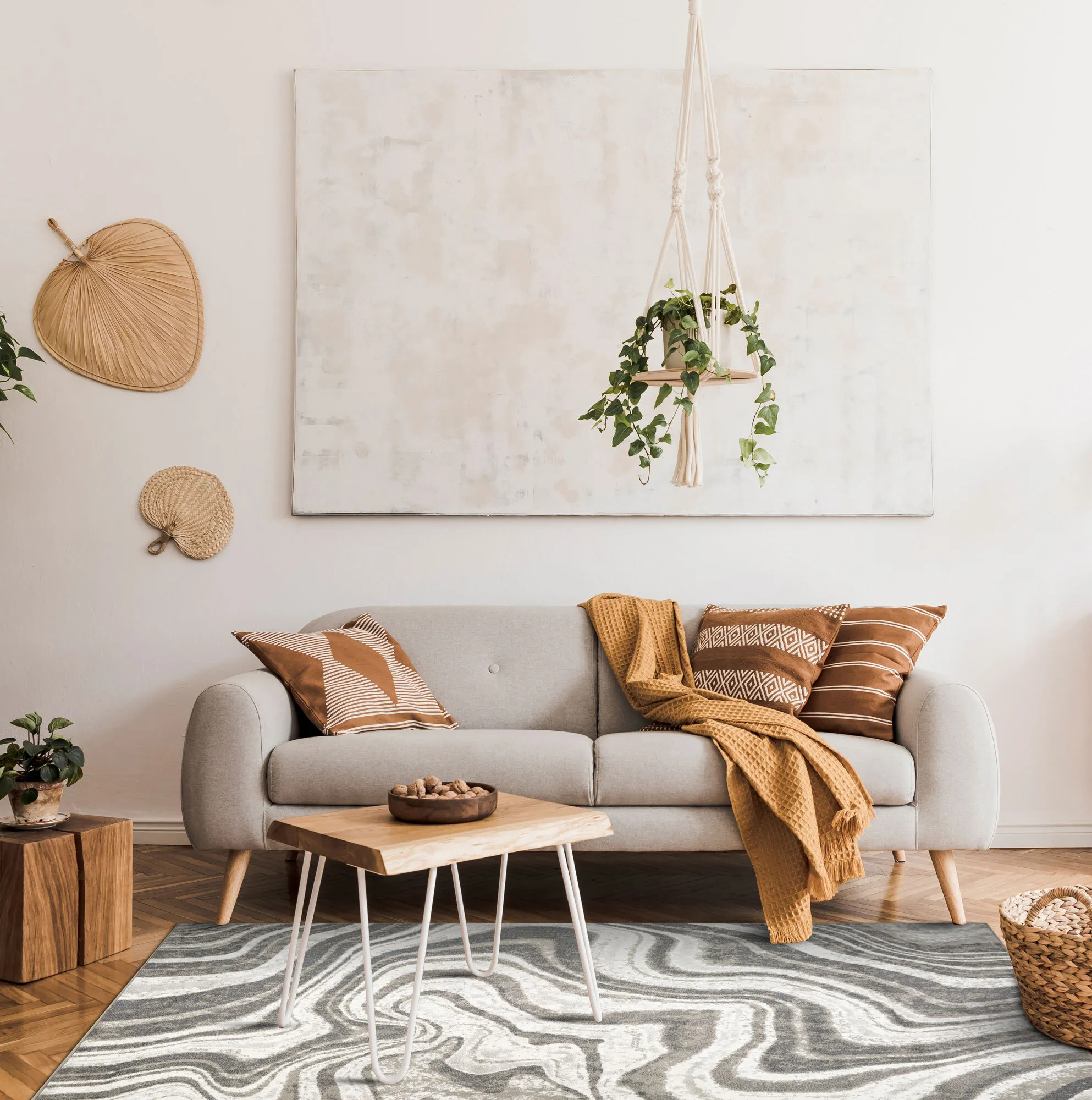 Hebden Modern Abstract Rug