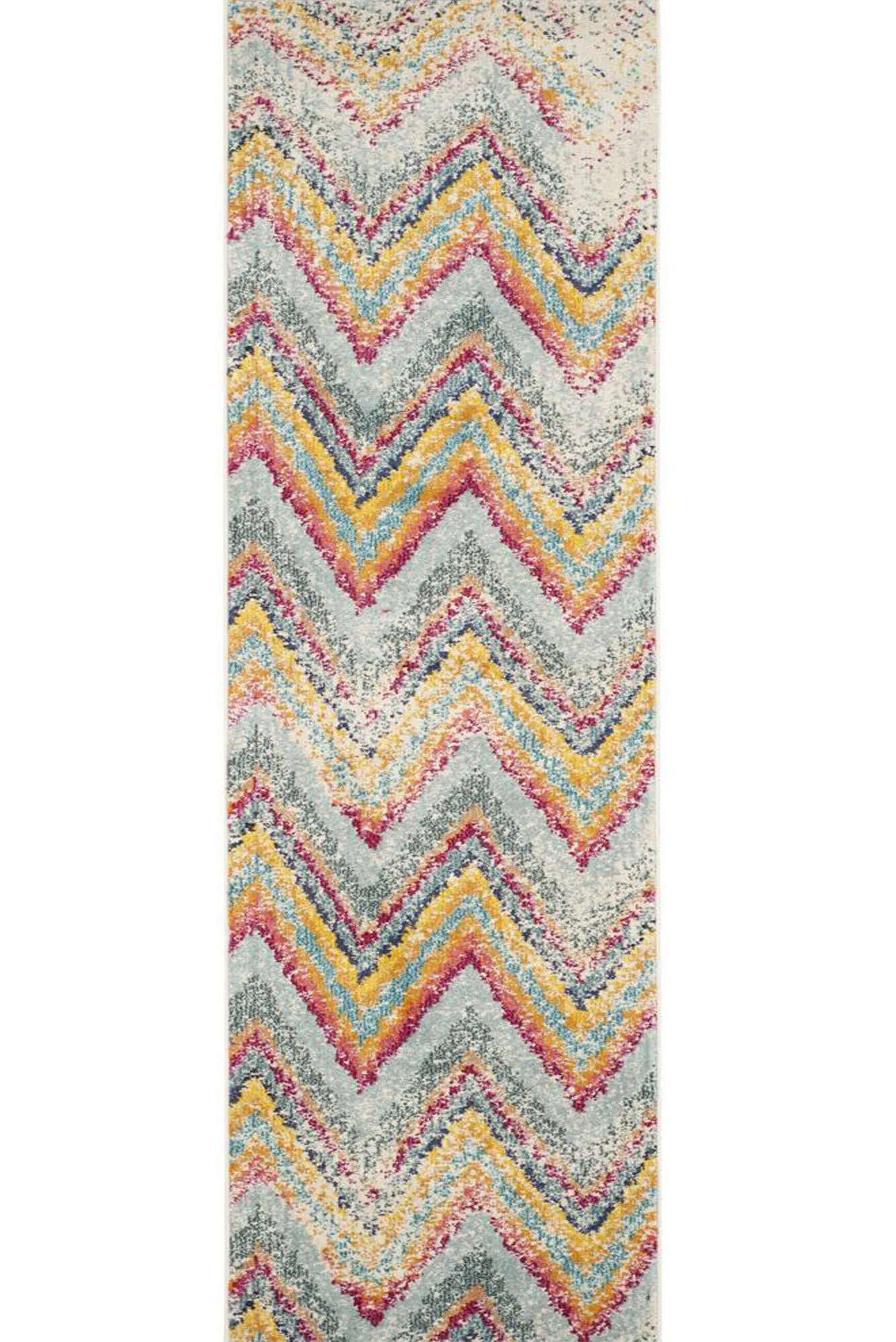 Large View Kara Modern Chevron Striped Rug