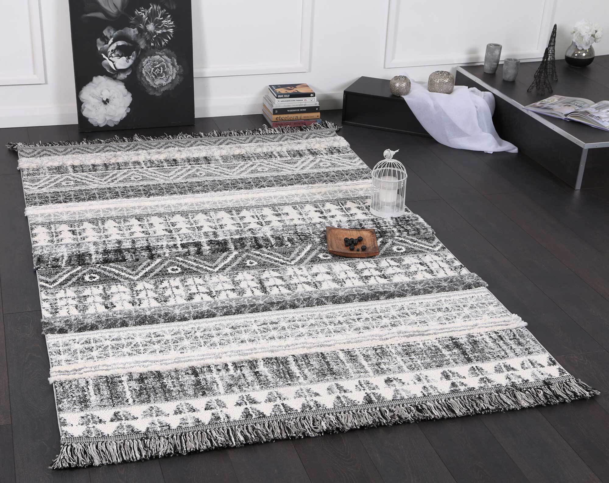 Kevin Striped Moroccan Tribal Rug