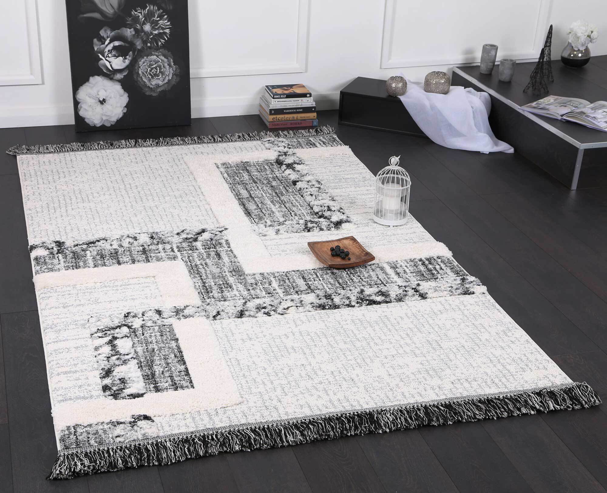 Large View Kevin Grey Moroccan Tribal Rug