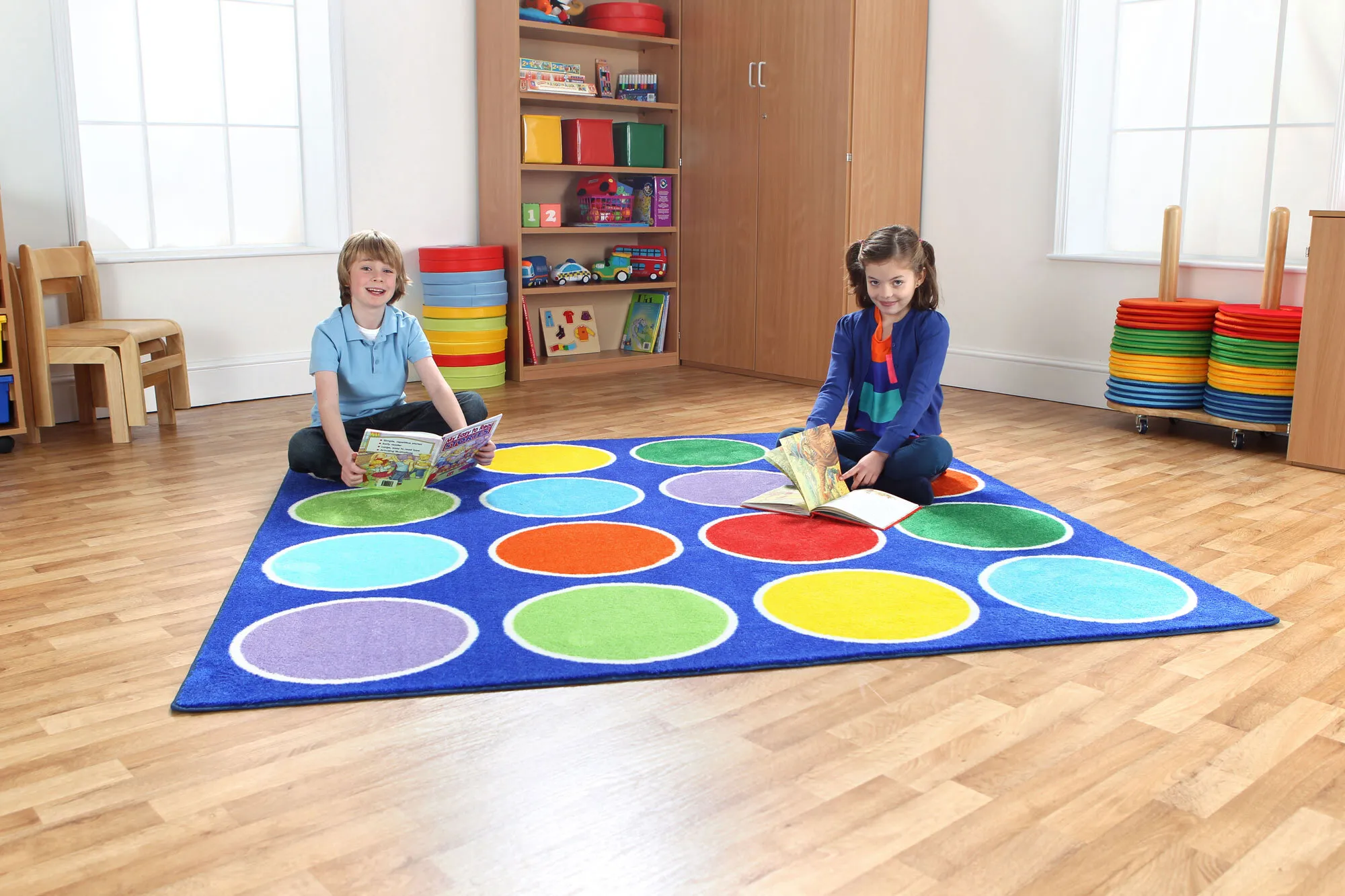 Large View Kids Square Placement Rug