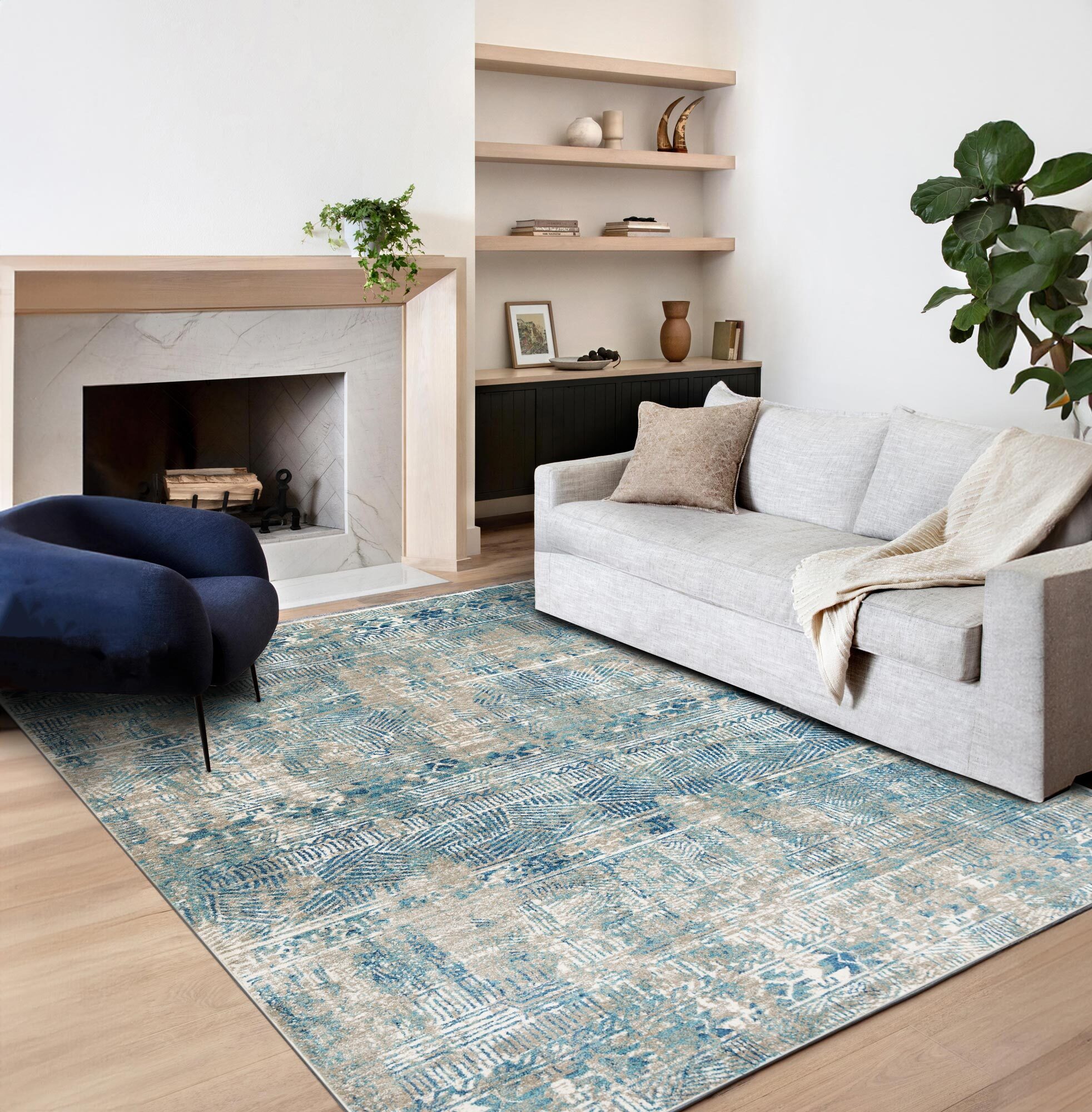 Large View Kabir Geometric Rug