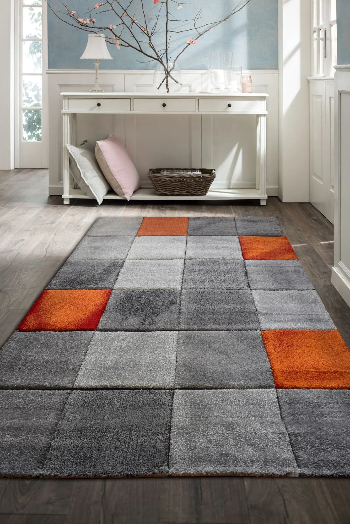 Lucia Modern Square Pattern Rug