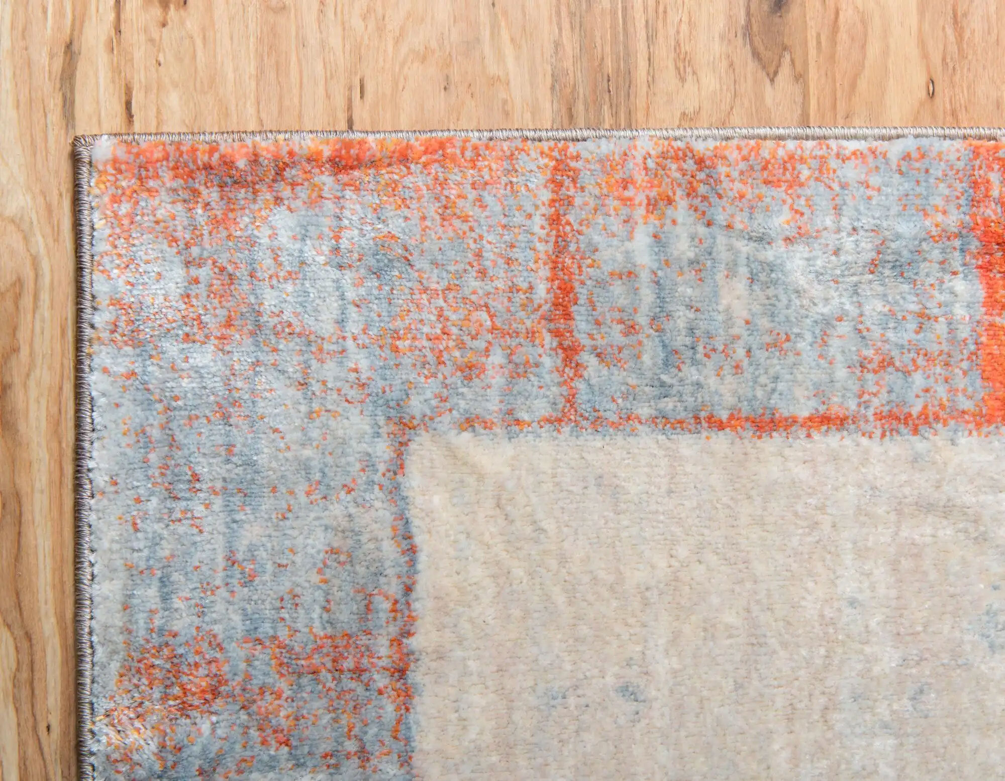 Large View Lisa Contemporary Border Rug