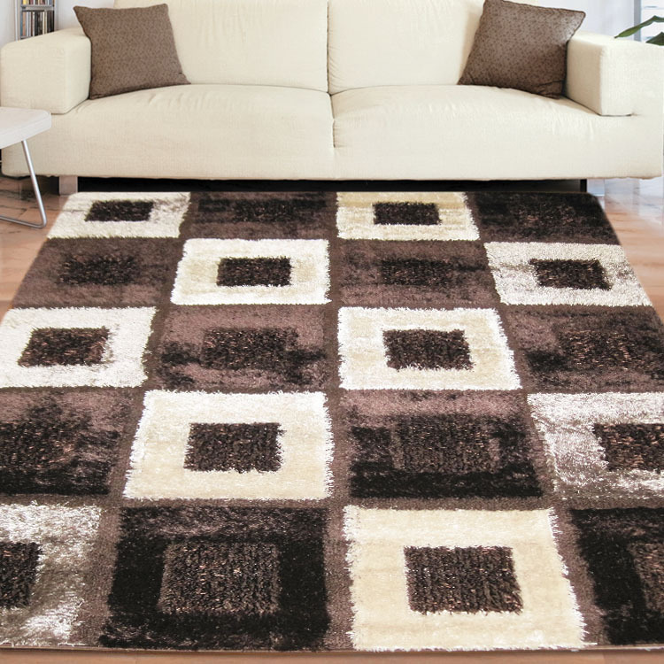 Logan Square Pattern Shaggy Rug