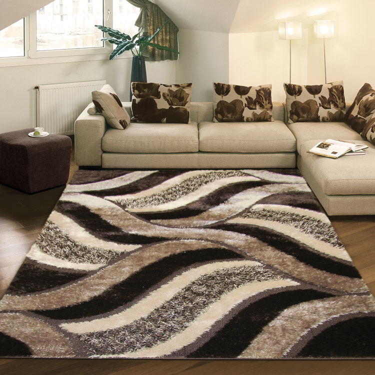 Logan Modern Wavy Shaggy Rug