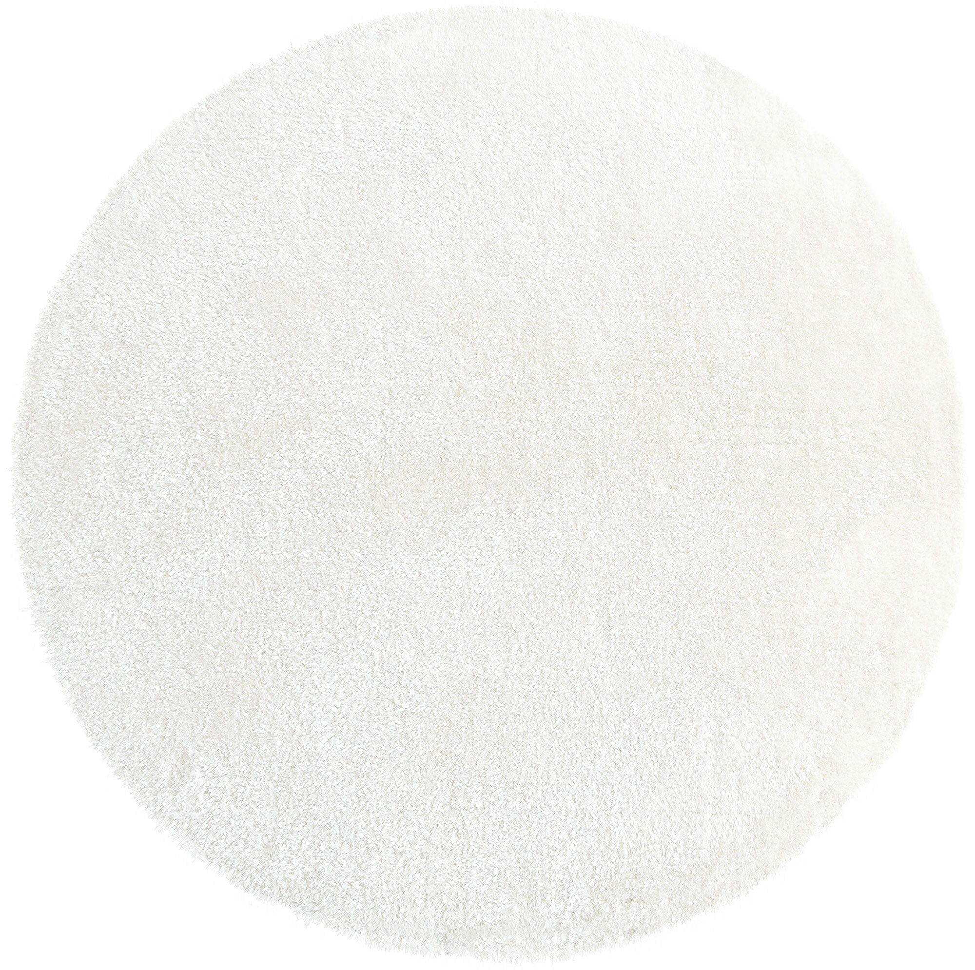 Luxe Plain Ivory Shaggy Rug