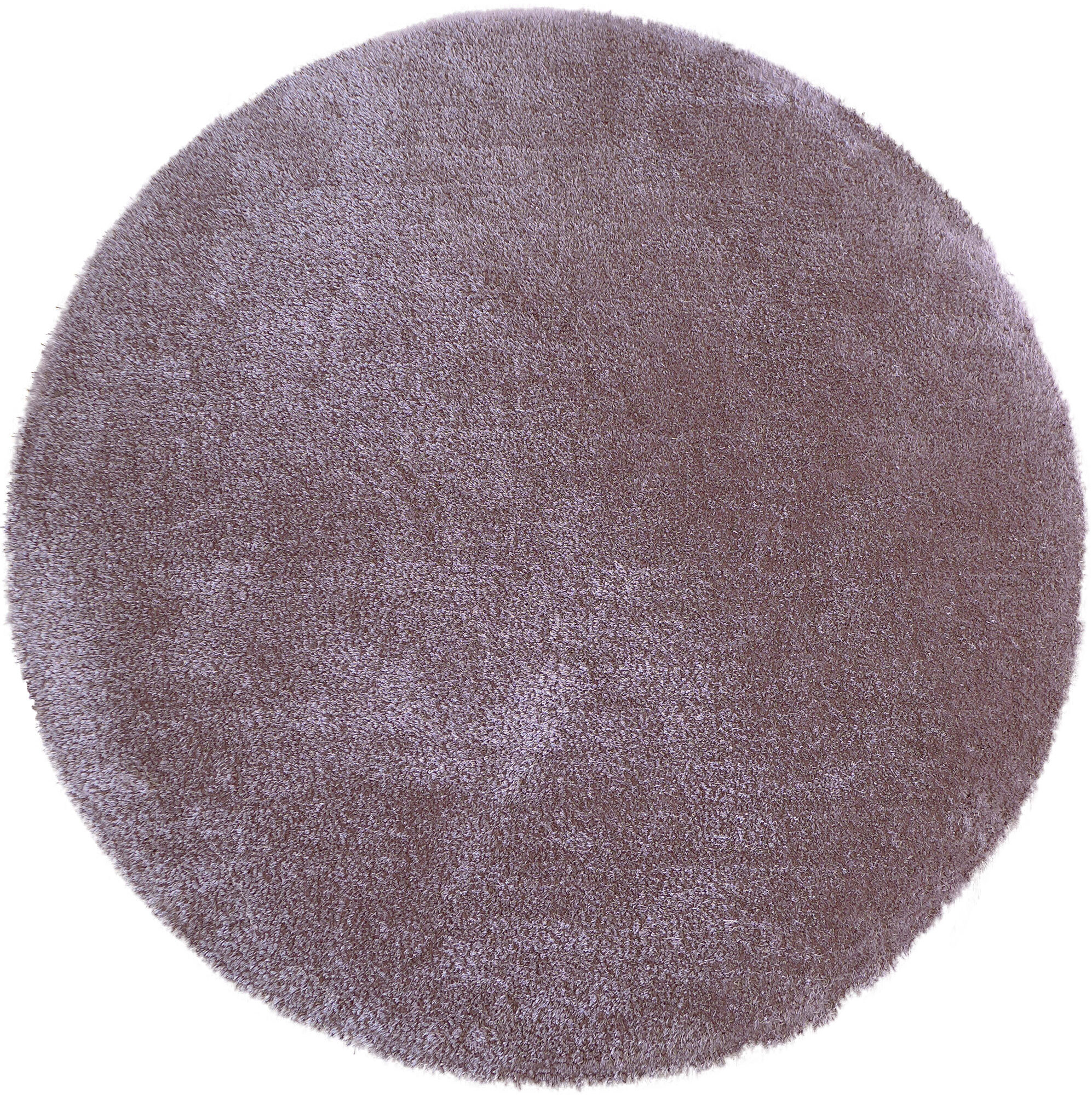 Large View Luxe Plain Lilac Shaggy Rug