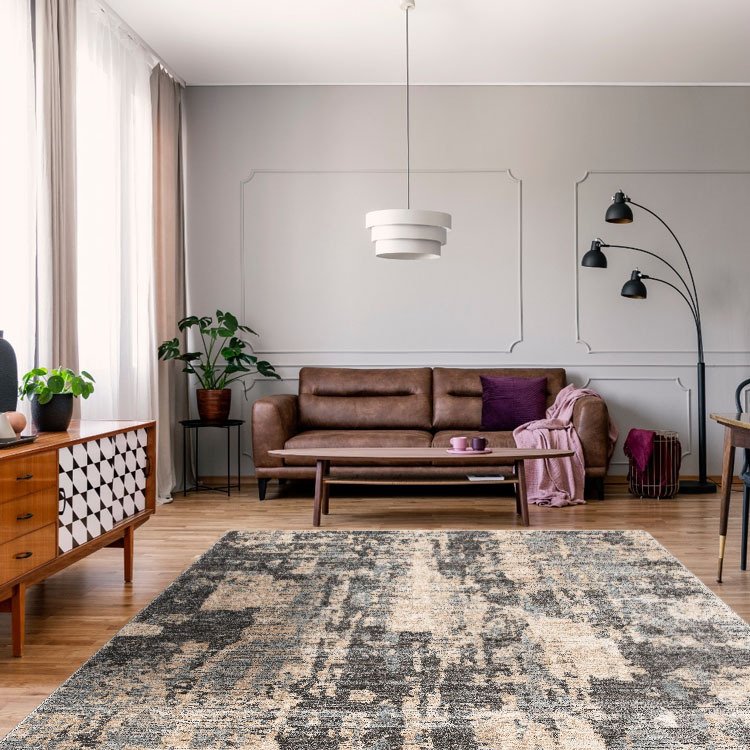 Large View Luna Contemporary Abstract Rug
