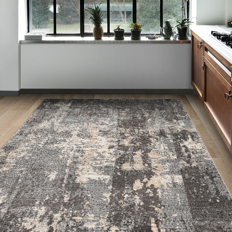 Large View Luna Grey Contemporary Rug