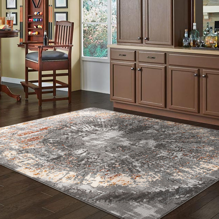 Large View Luna Grey Contemporary Rug