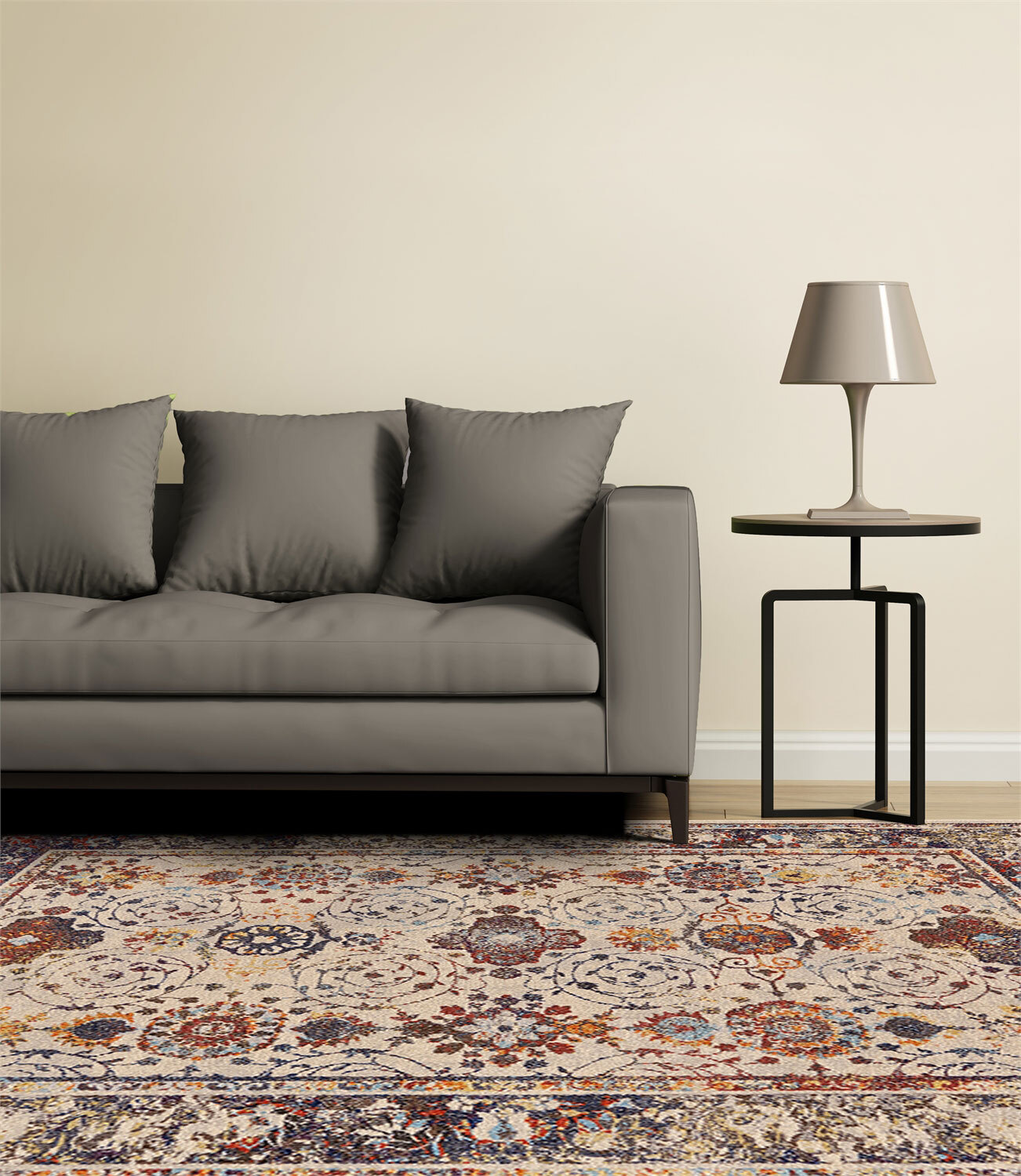 Large View Lester Classic Overdyed Floral Rug