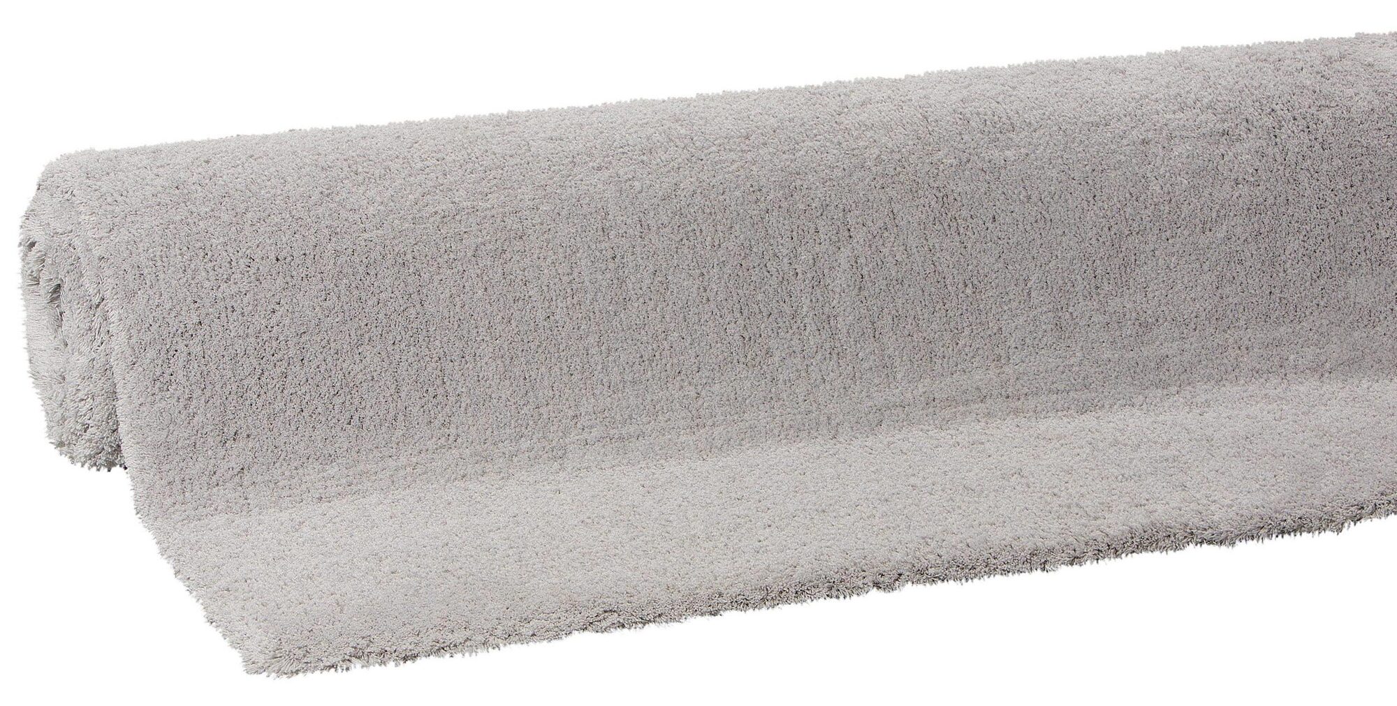 Levis Plain Grey Thick Shaggy Rug