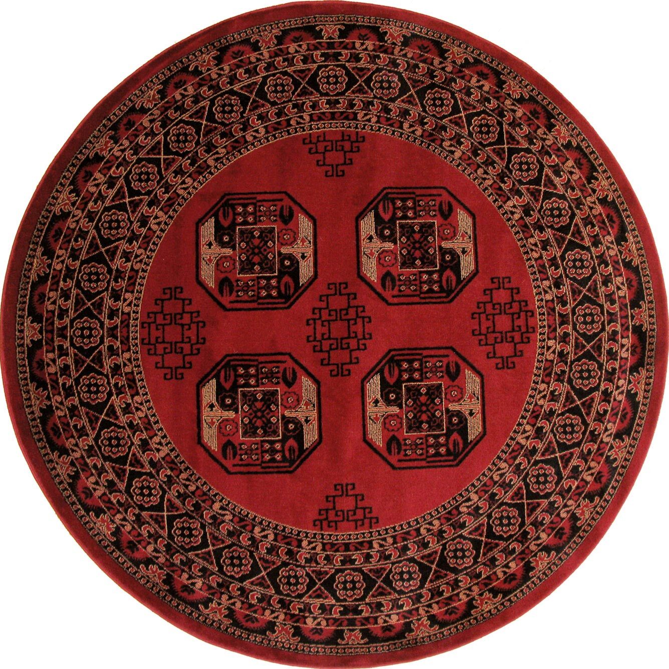 Large View Miami Traditional Afghan Design Rug