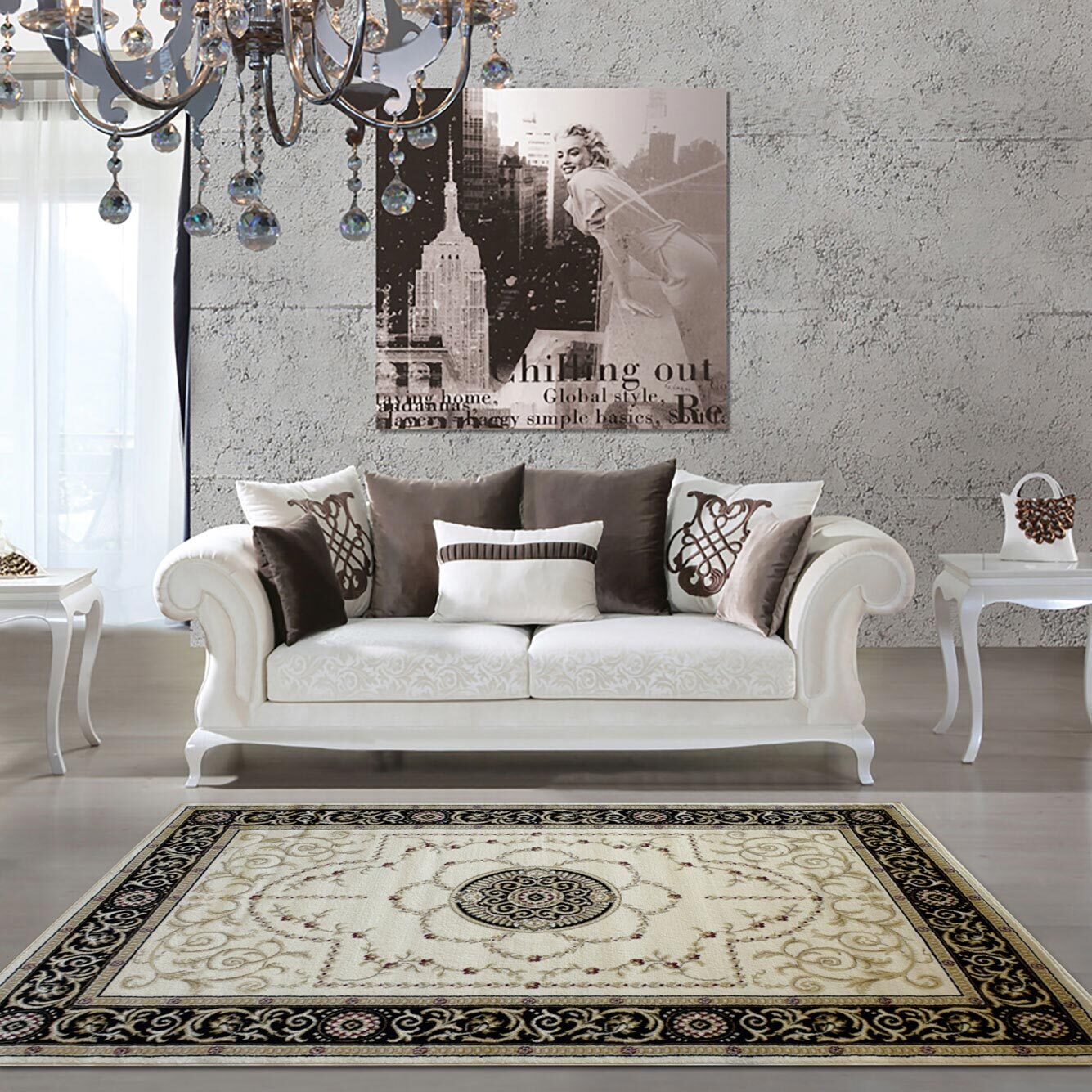Large View Miami Traditional Medallion Rug