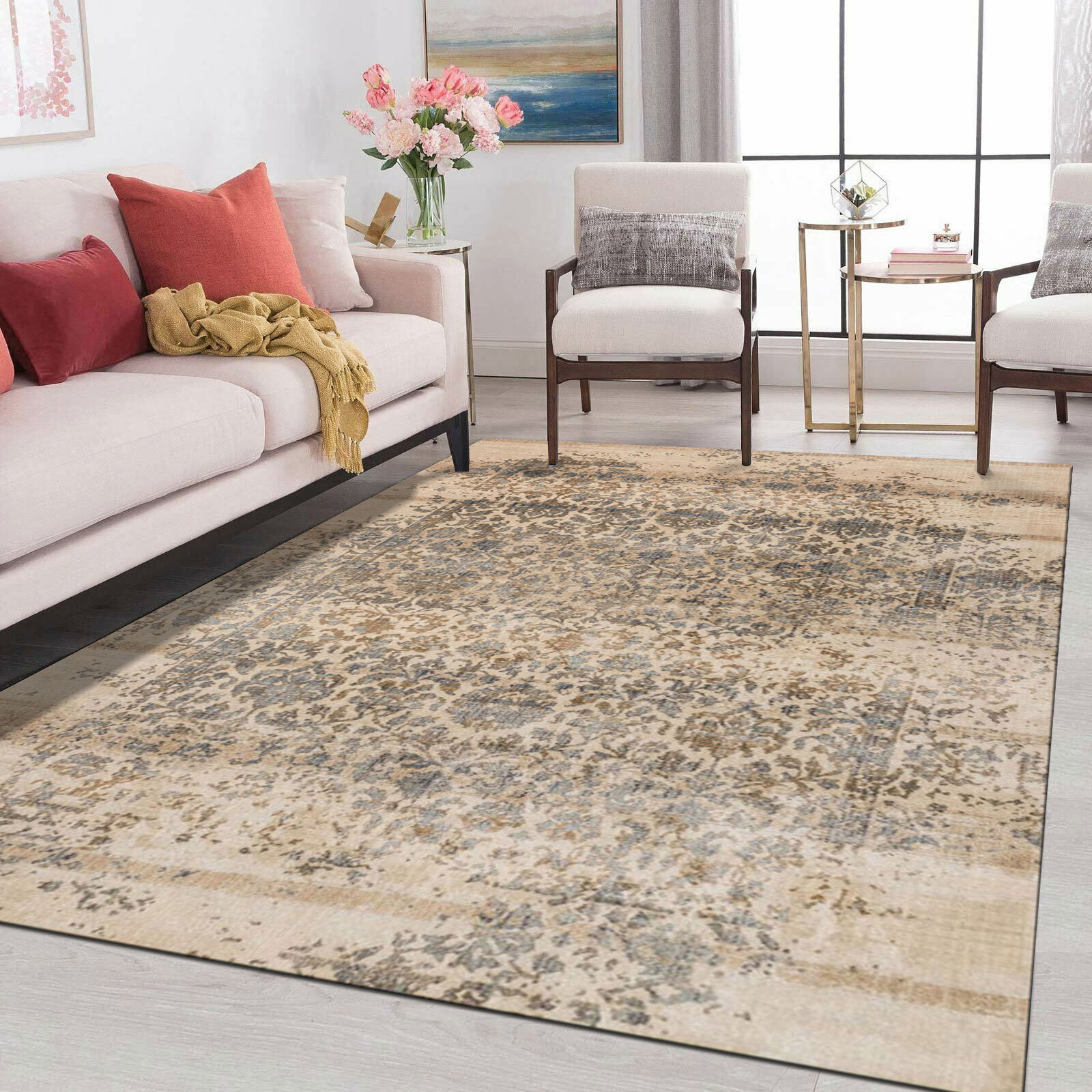 Melanie Contemporary Ivory Rug