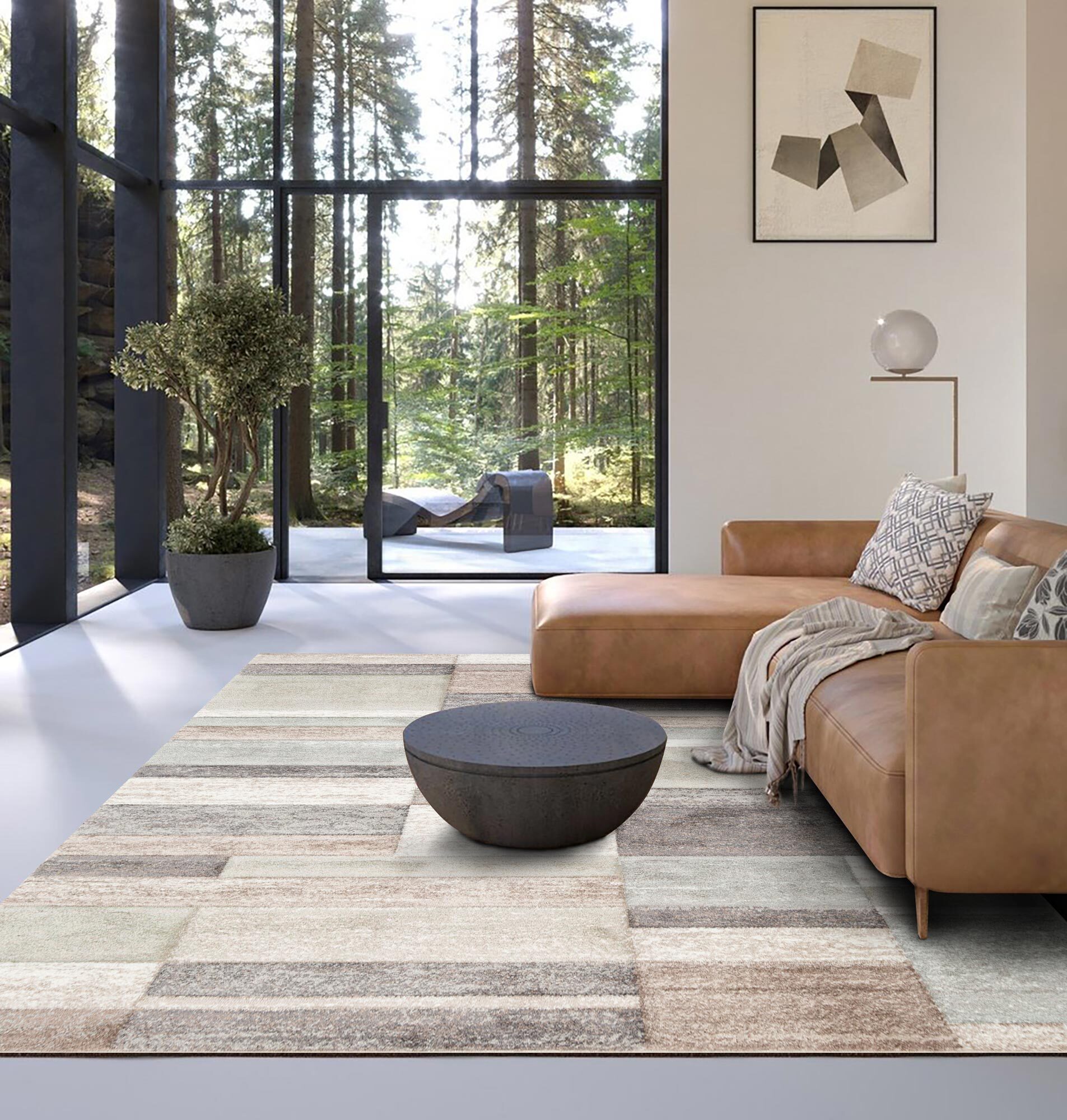Large View Mylo Modern Geometric Rug
