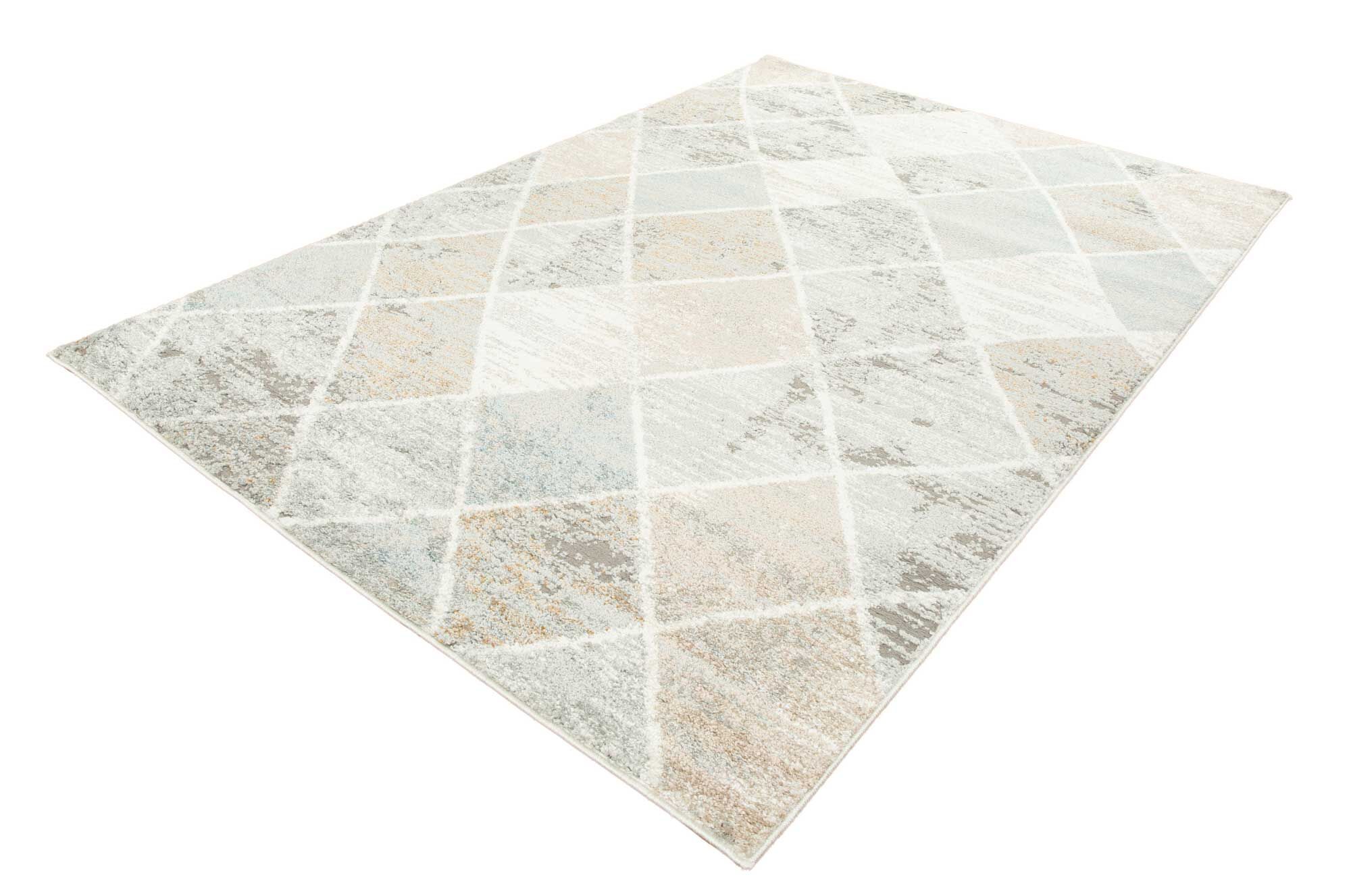 Large View Mineral Diamond Trellis Rug