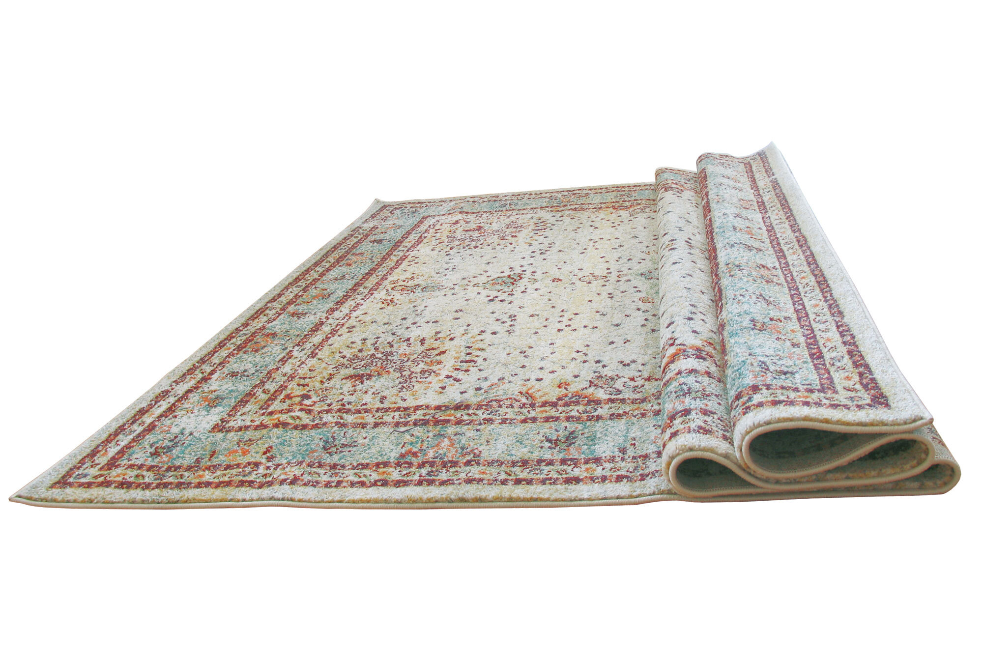 Large View Messi Turquoise Overdyed Rug