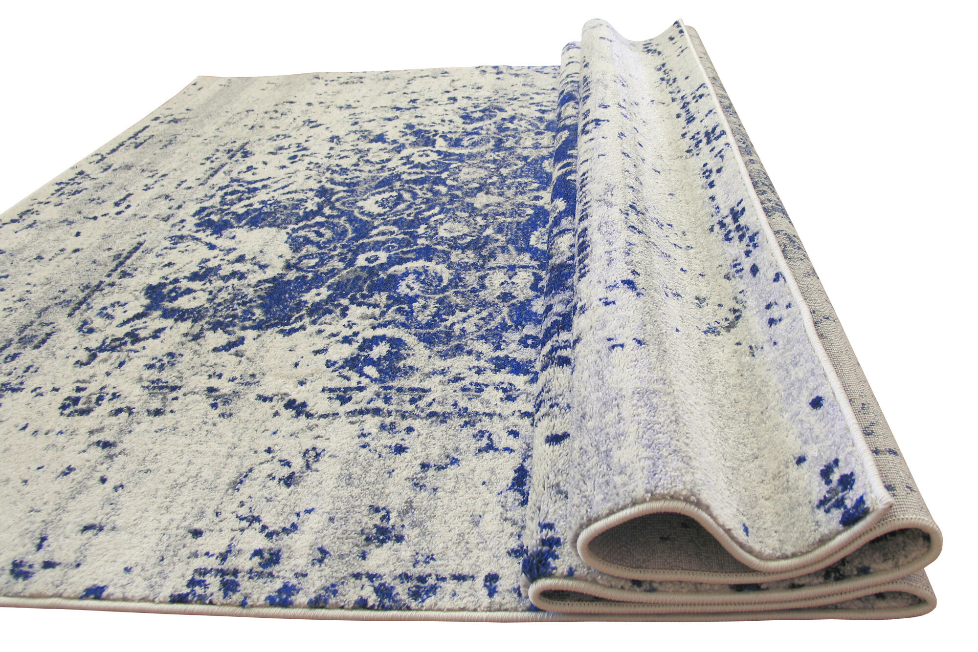 Large View Messi Blue Classic Overdyed Rug