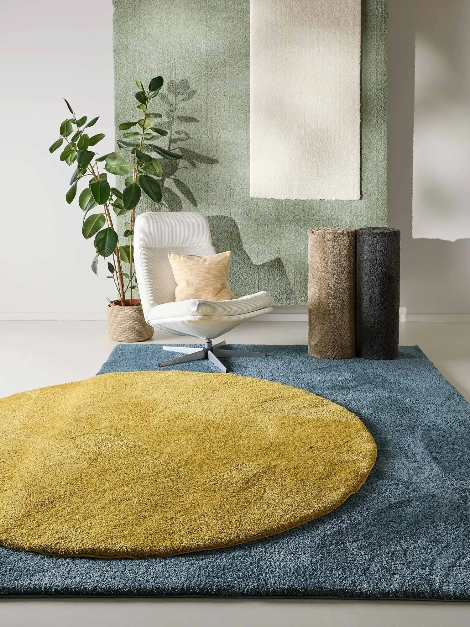 Mojito Plain Brown Shaggy Rug