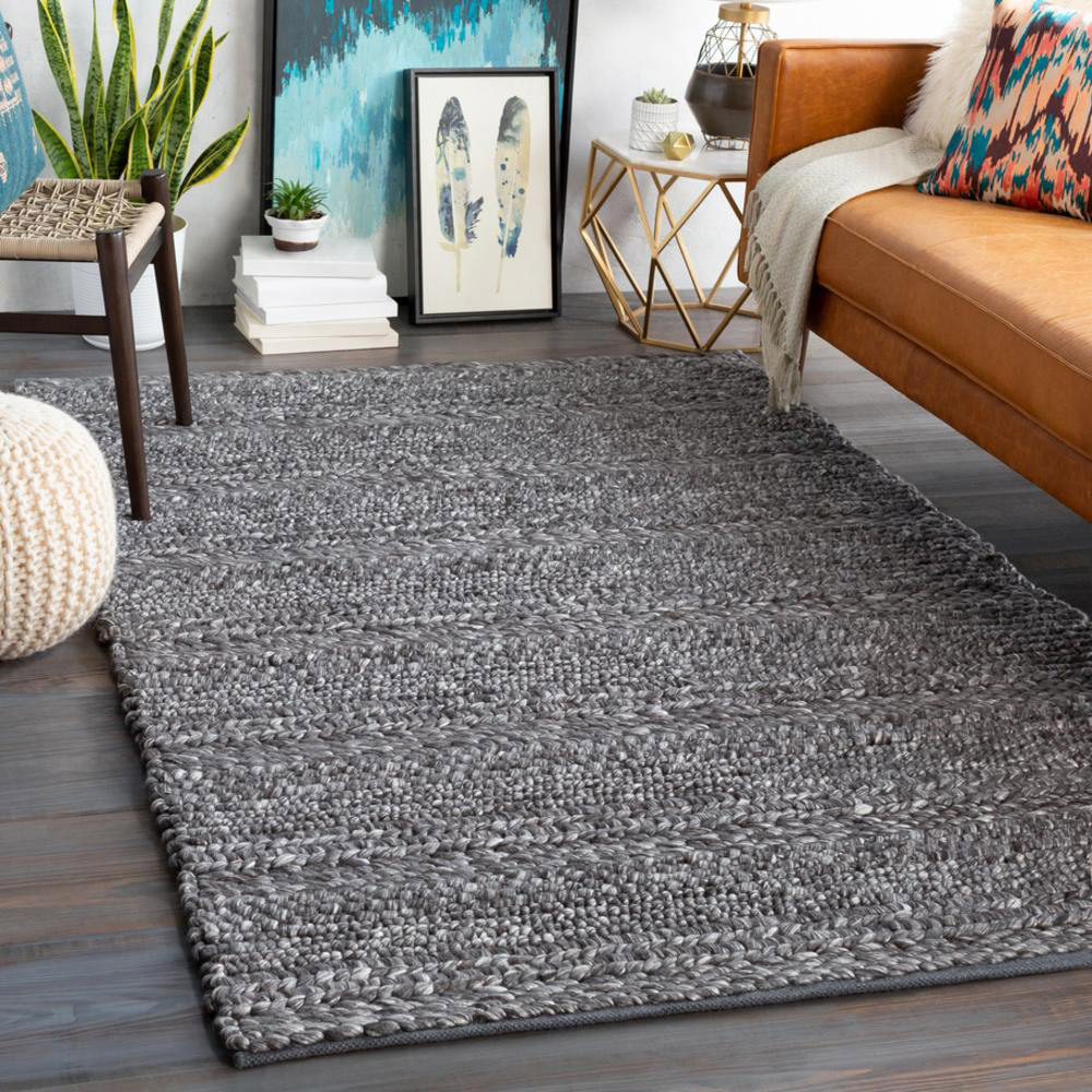 Mel Grey Braided Wool Rug