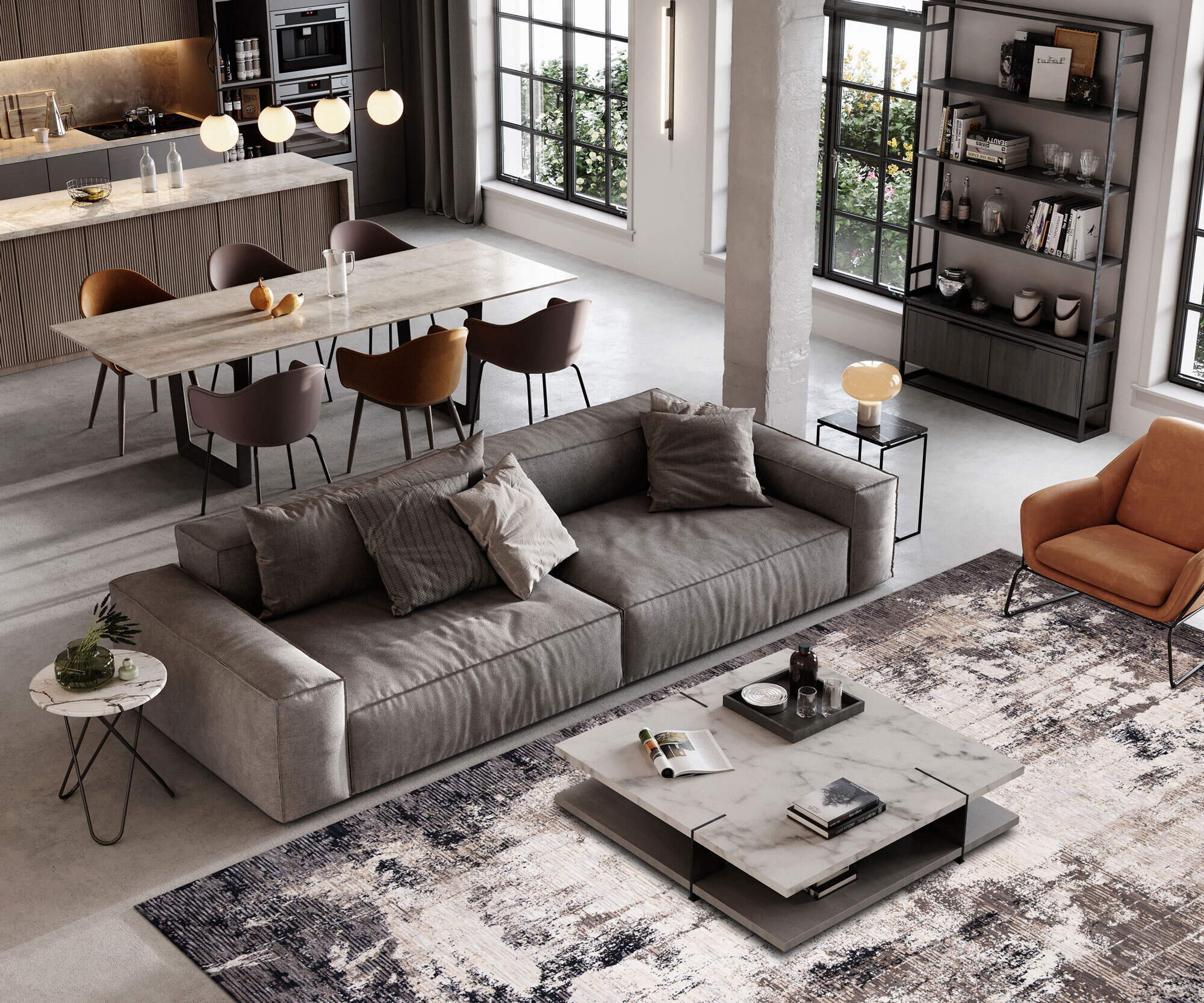 Large View Nadia Contemporary Abstract Rug