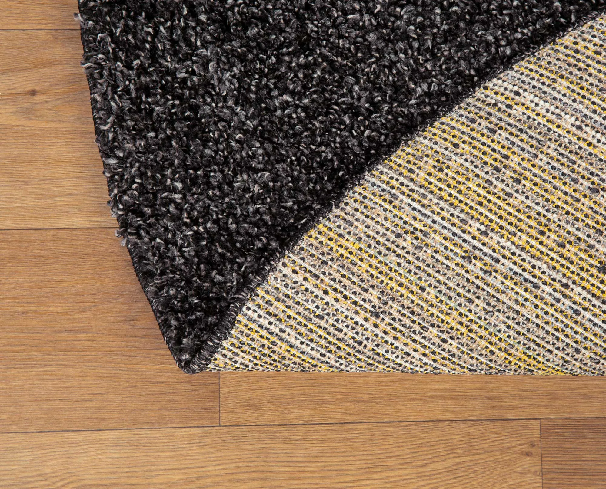 Natura Plain Charcoal Shaggy Rug