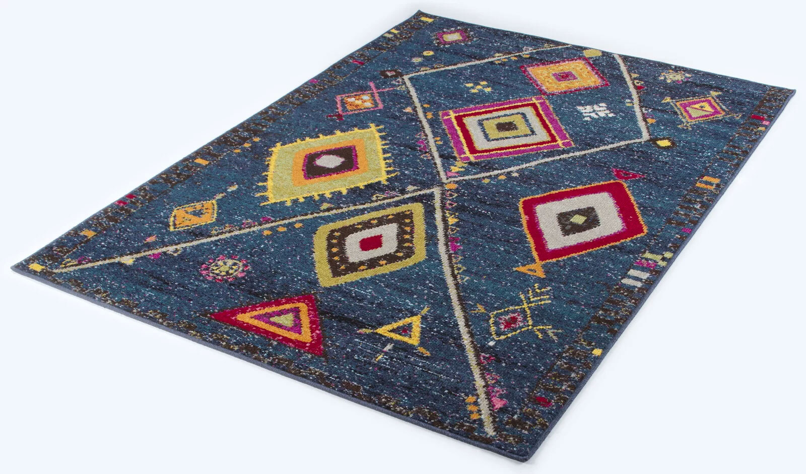 Large View Nordic Diamond Moroccan Rug