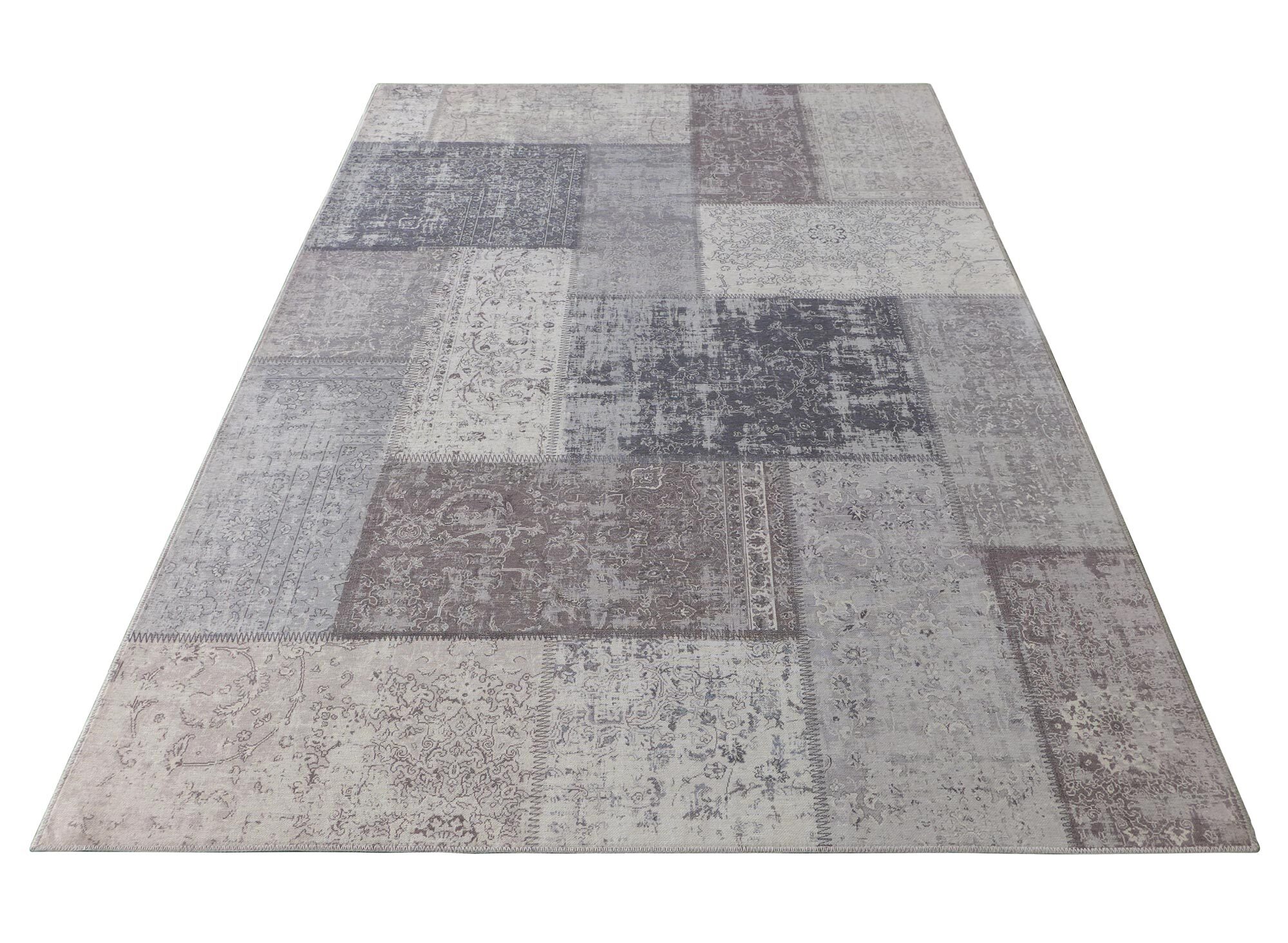 Large View Noble Traditional Patchwork Rug
