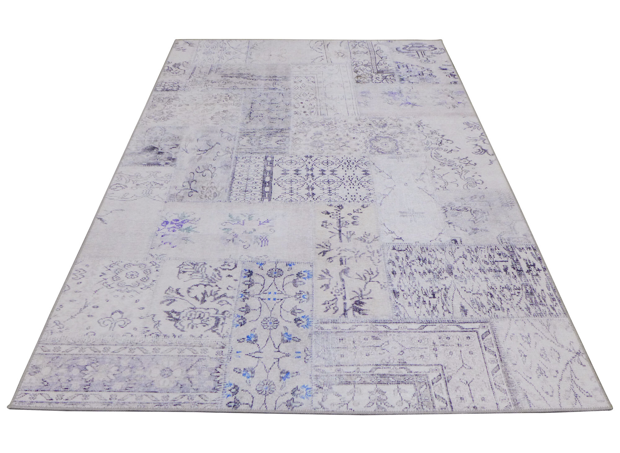 Large View Noble Traditional Patchwork Rug