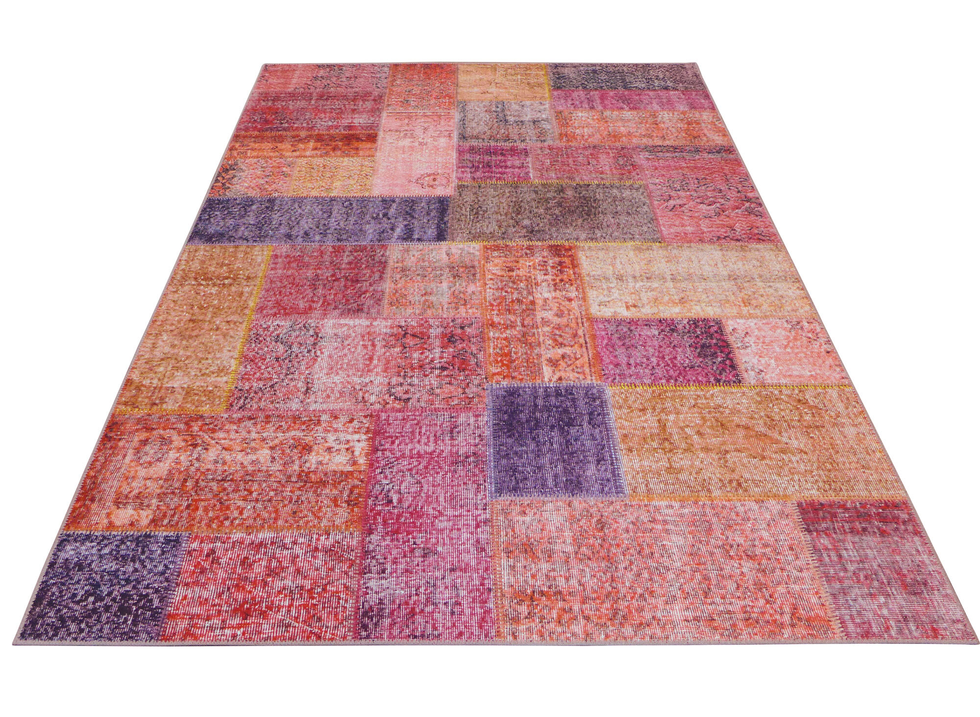 Large View Noble Traditional Patchwork Rug