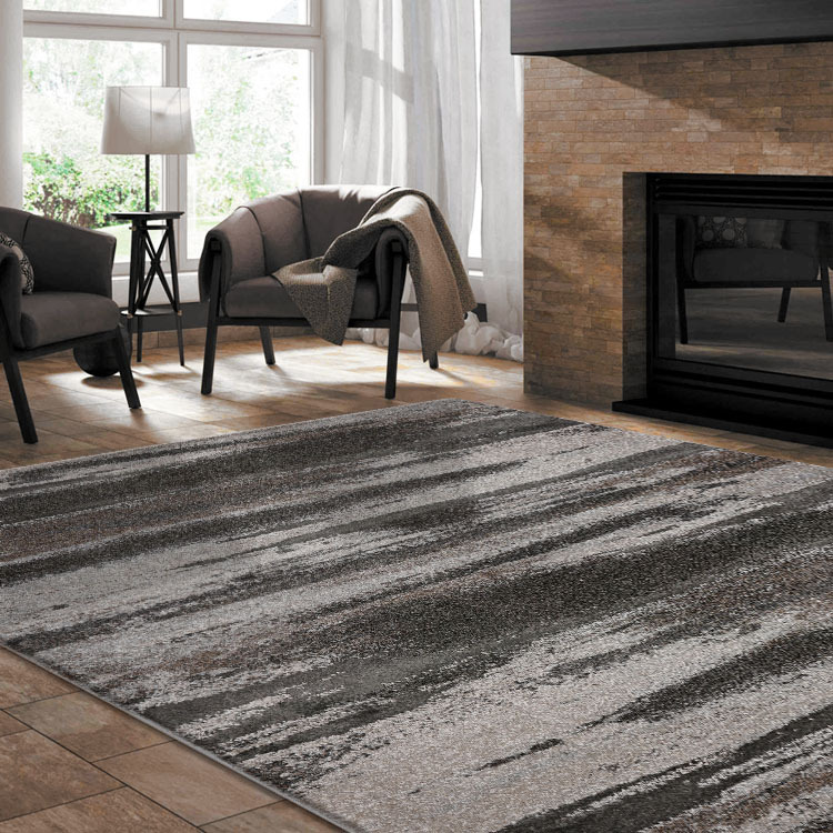 Large View Oakley Modern Slate Rug