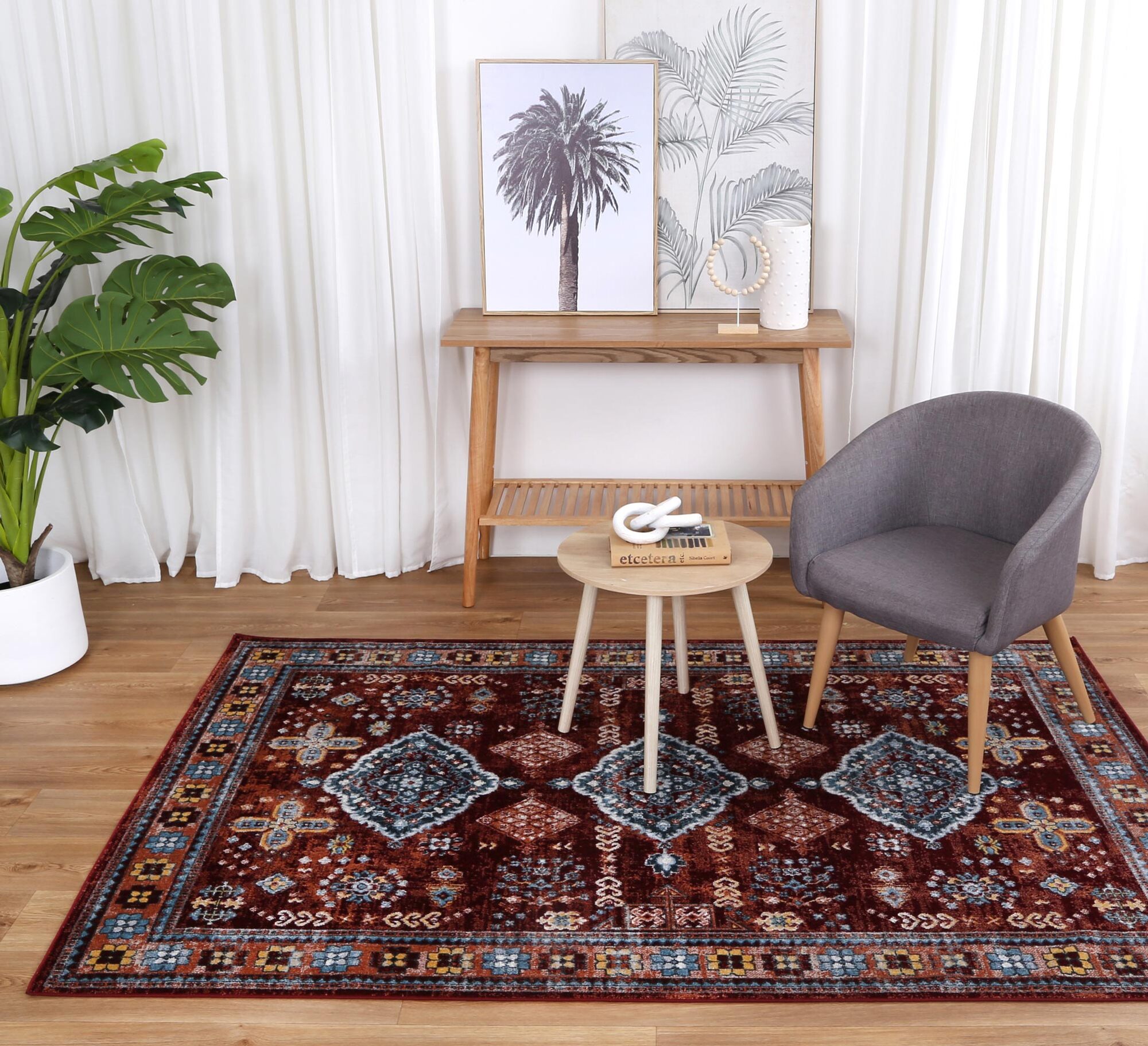 Large View Oasis Tribal Medallion Rug