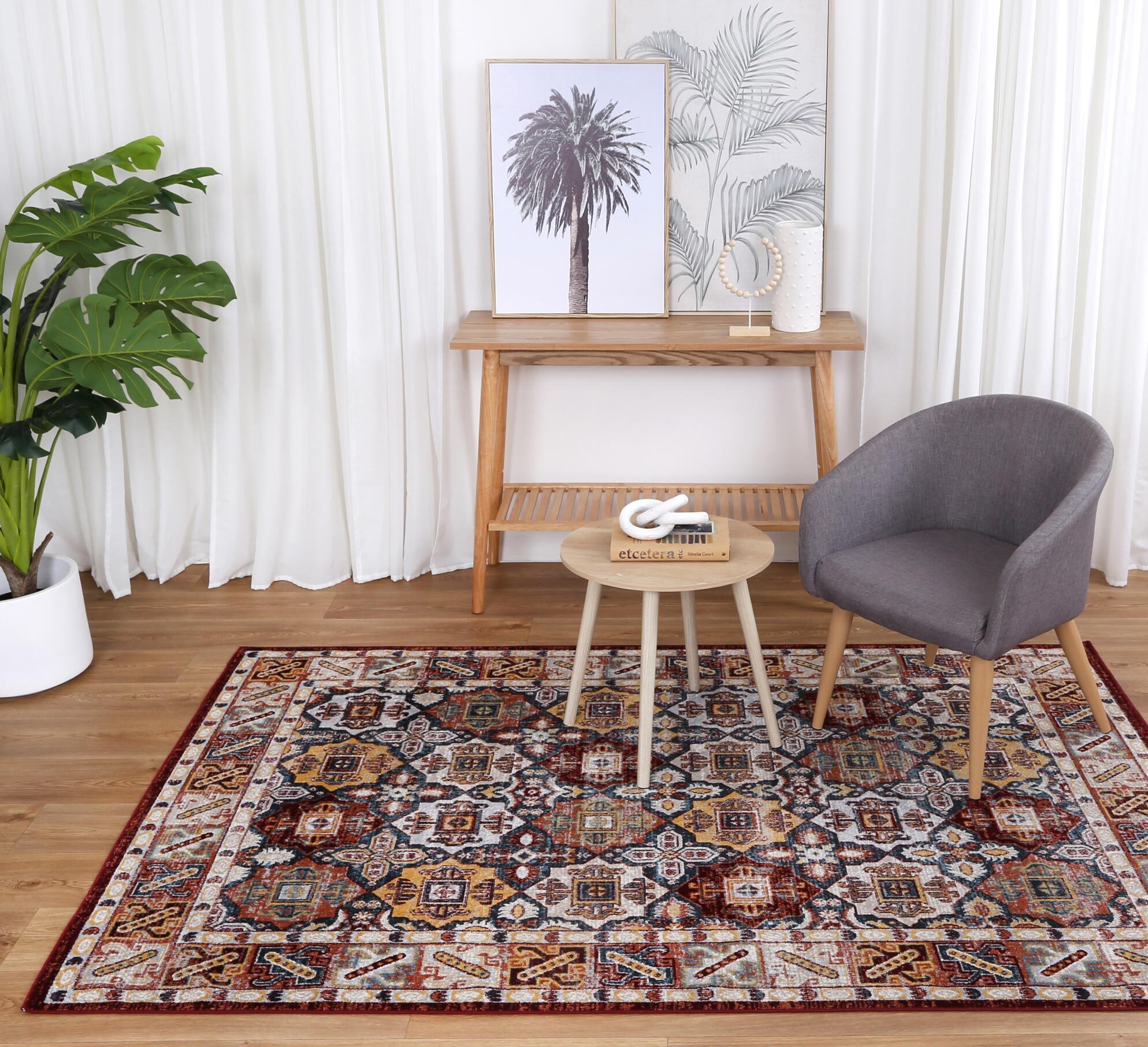 Oasis Traditional Rug Geometric Rug Free Shipping