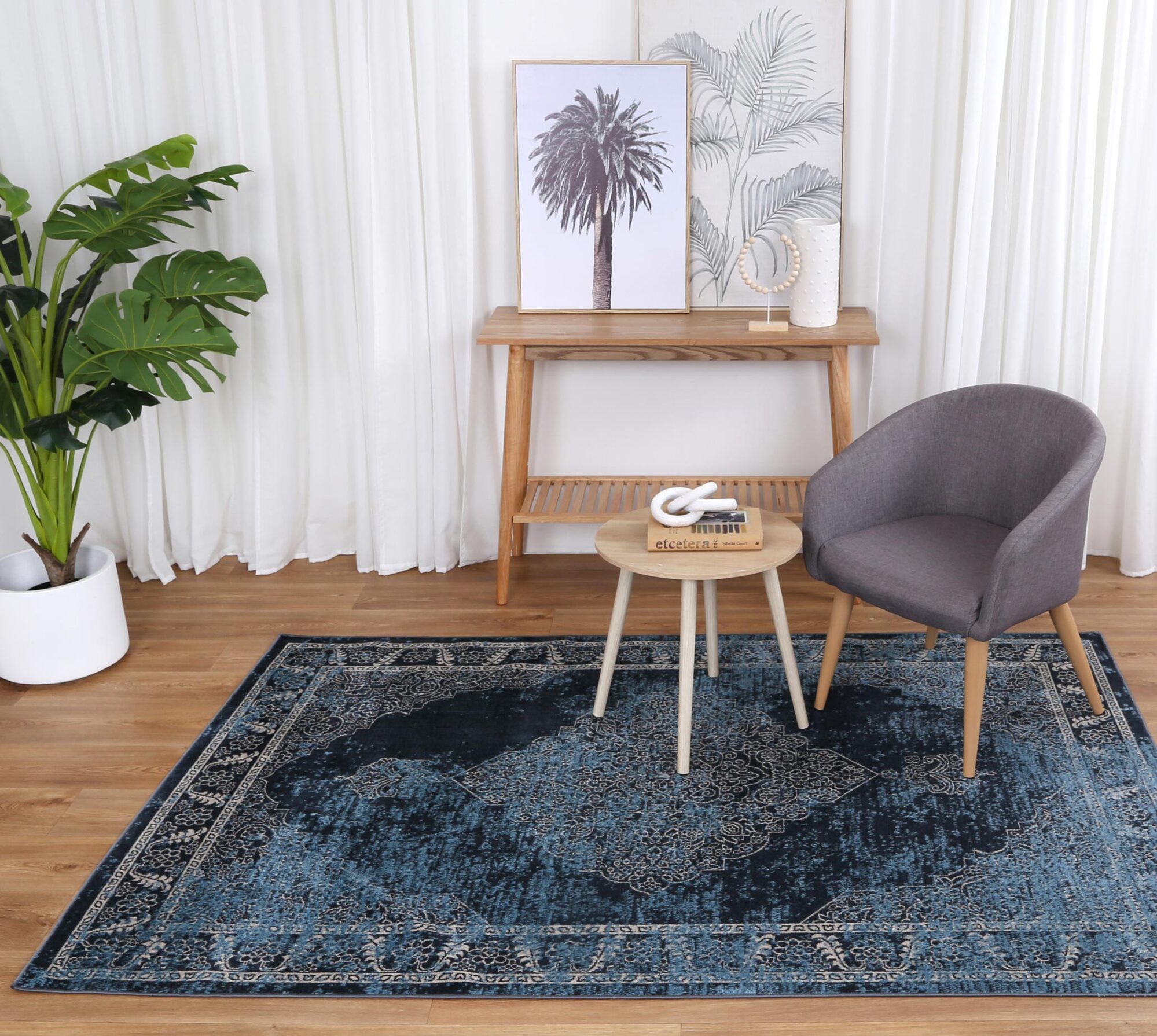 Oasis Contemporary Rug Blue Rug Free Shipping