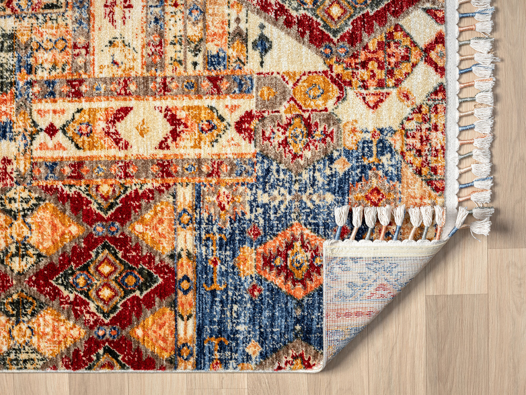 Large View Opal Traditional Fringed Rug