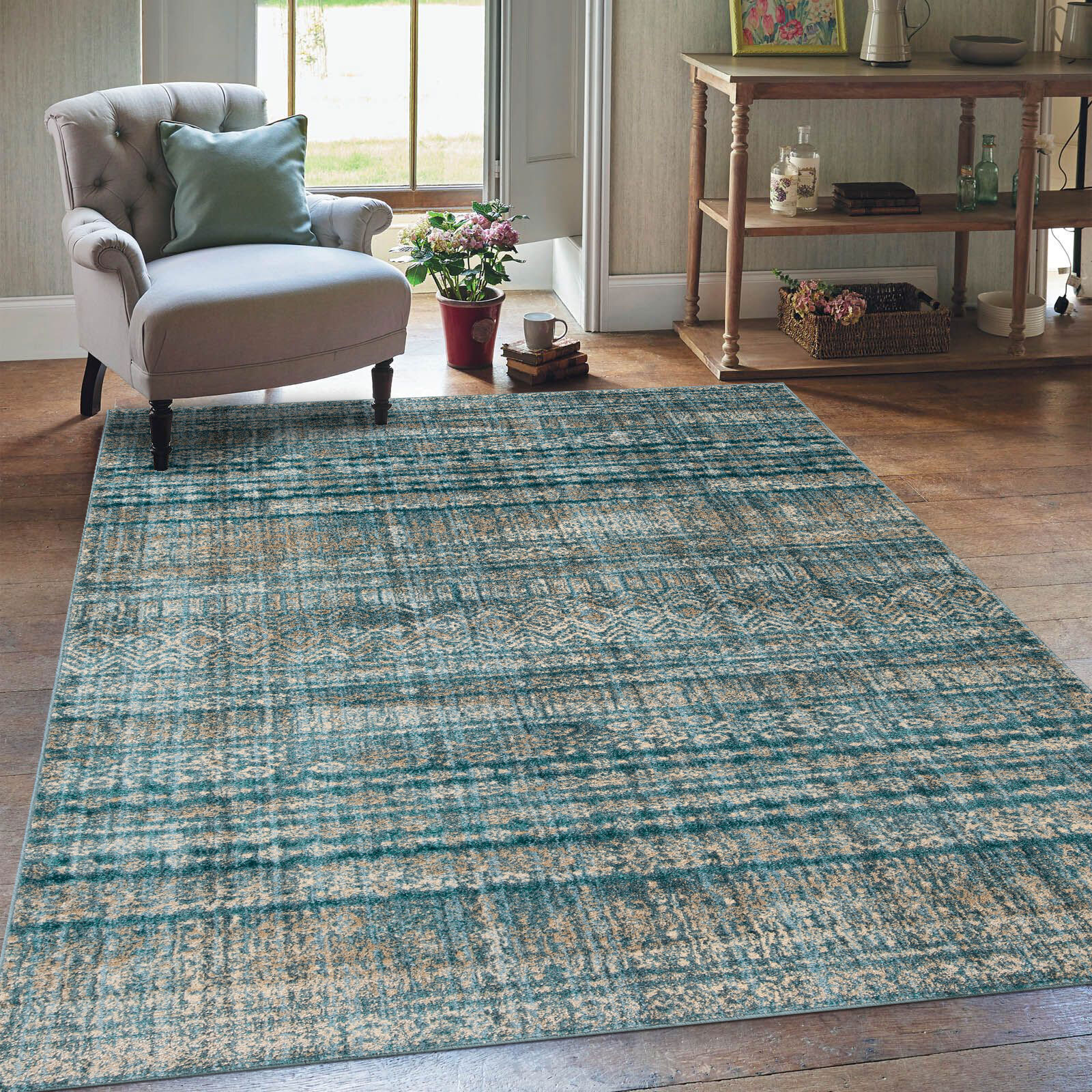 Large View Odin Transitional Striped Rug