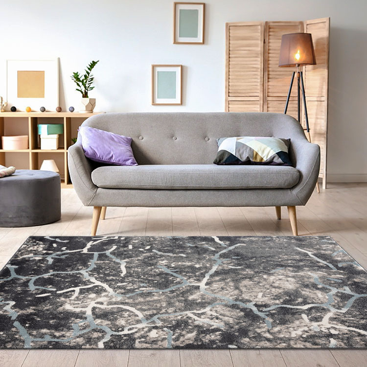 Orel Grey Contemporary Rug